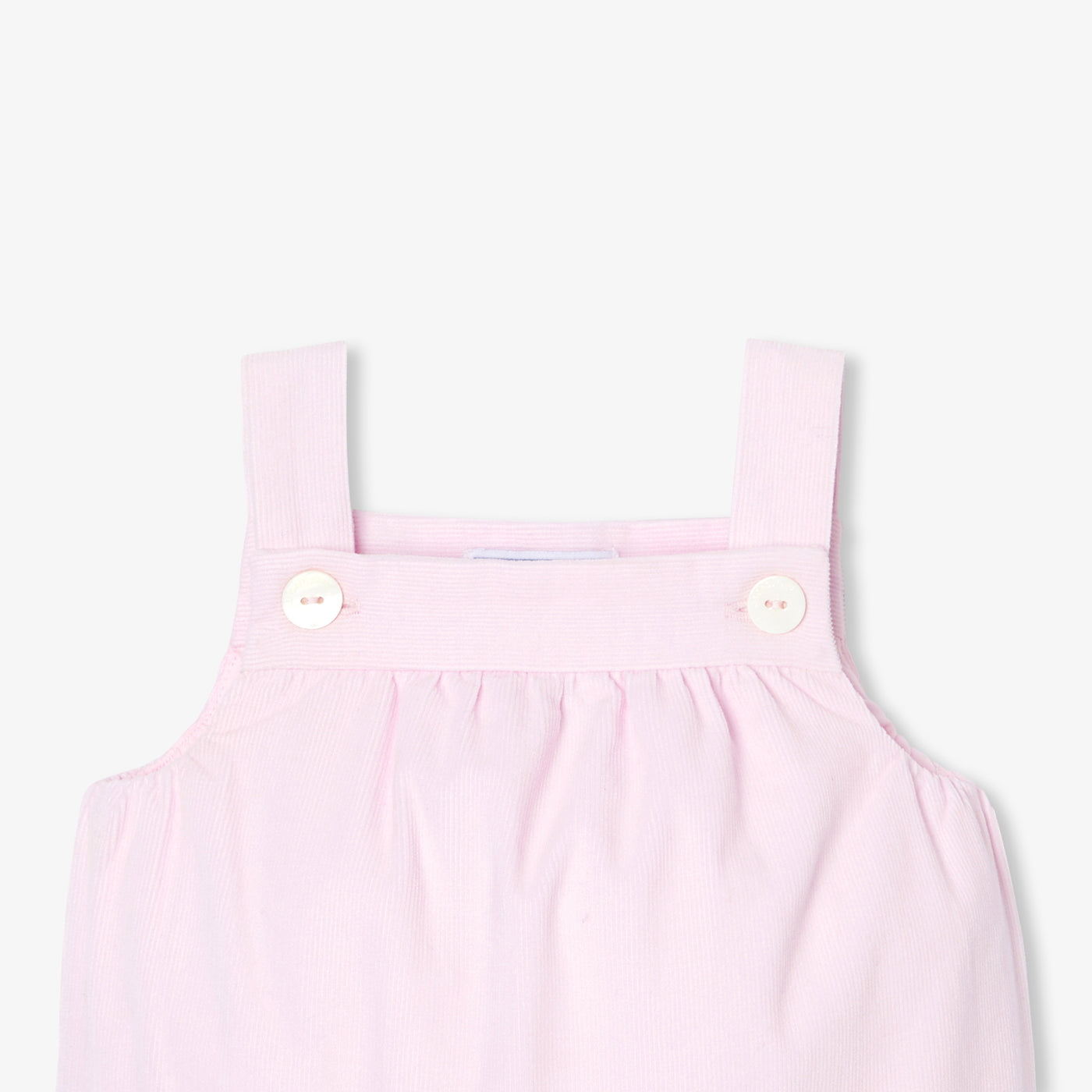 Baby girl velvet overalls