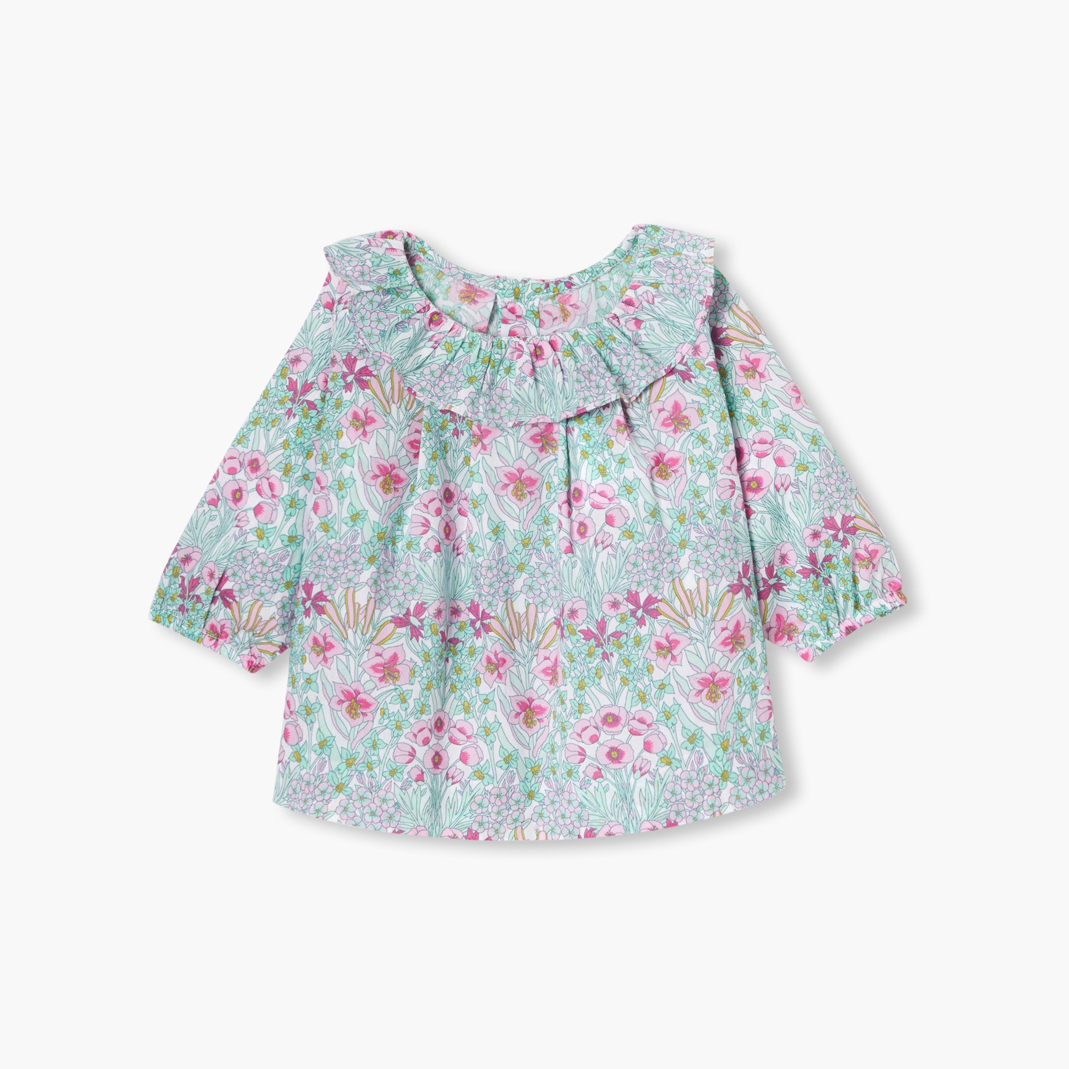 Baby girl blouse in Liberty fabric