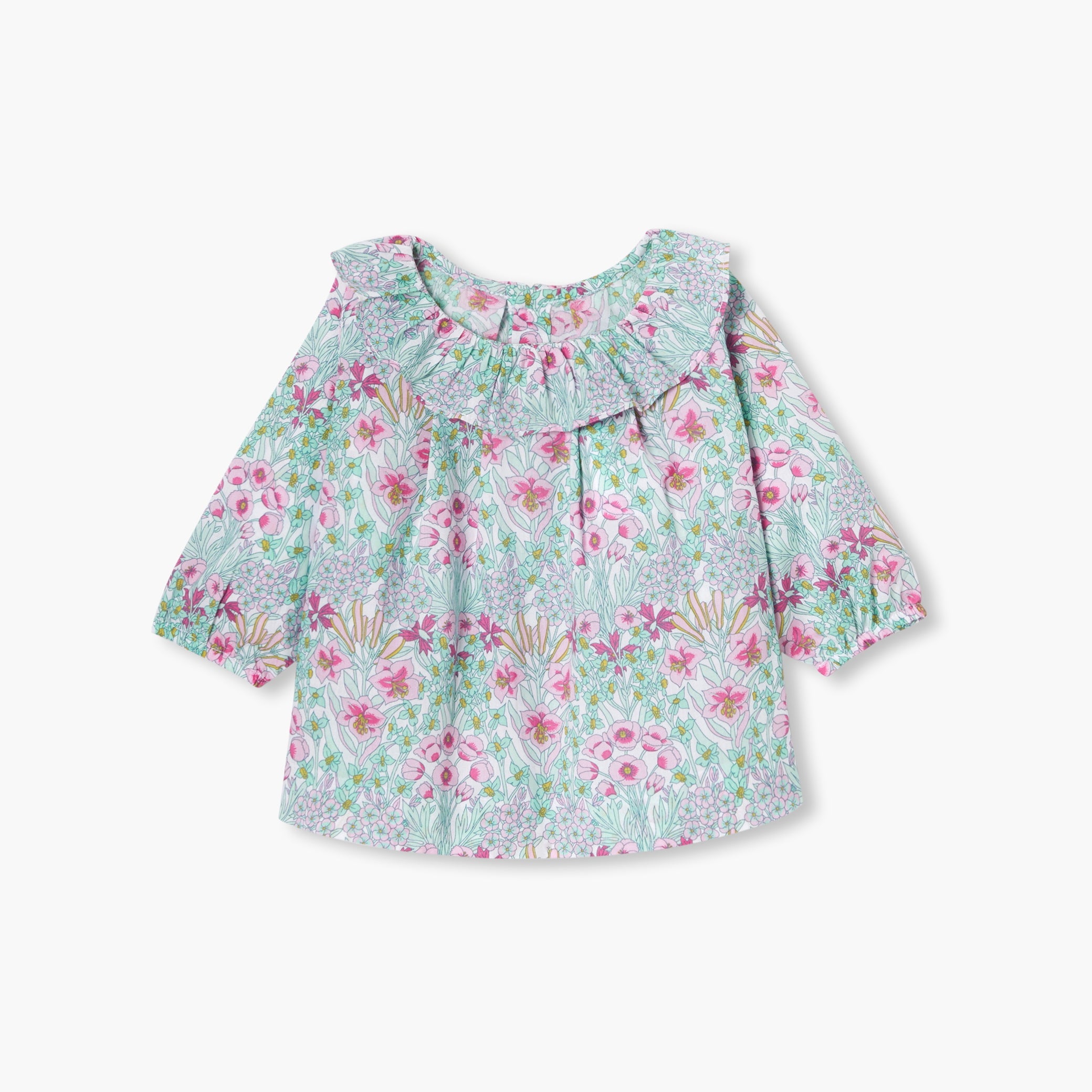 Baby girl blouse in Liberty fabric