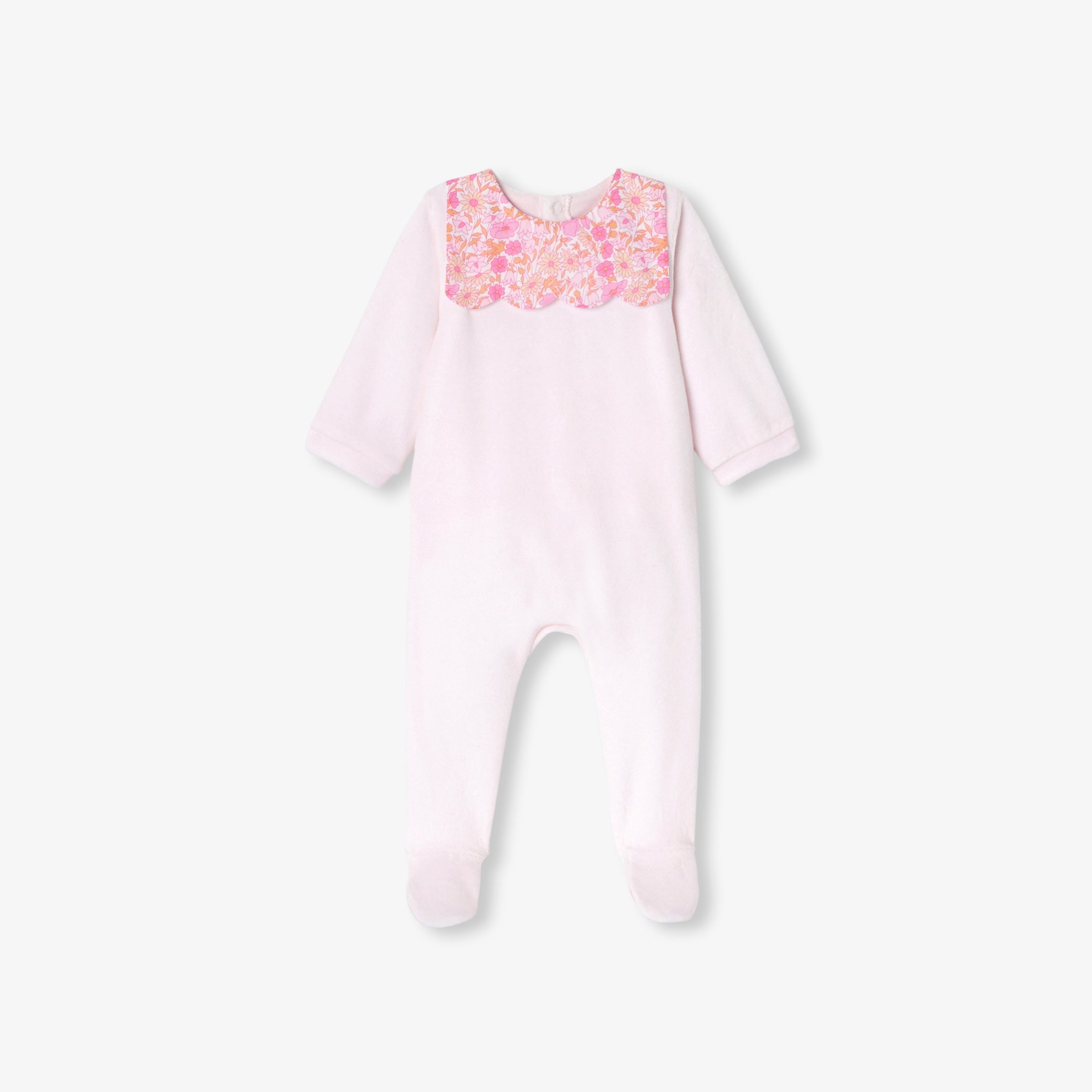 Baby girl velvet pyjamas