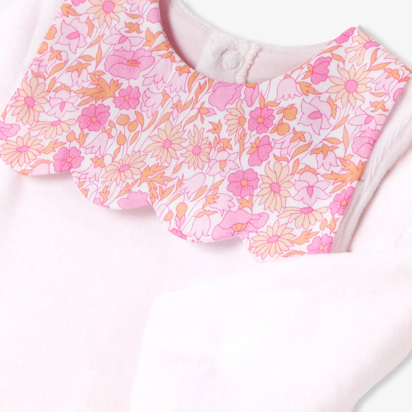 Baby girl velvet pyjamas