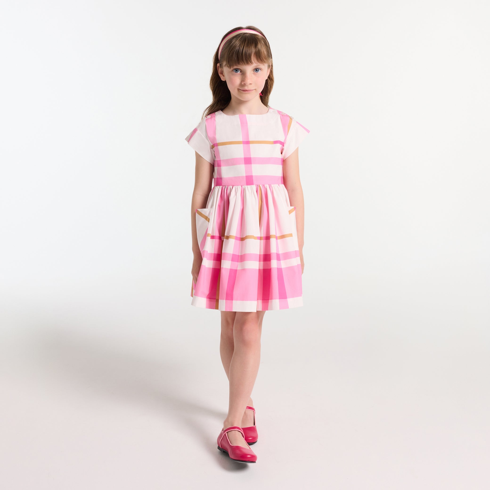 Girl plaid dress