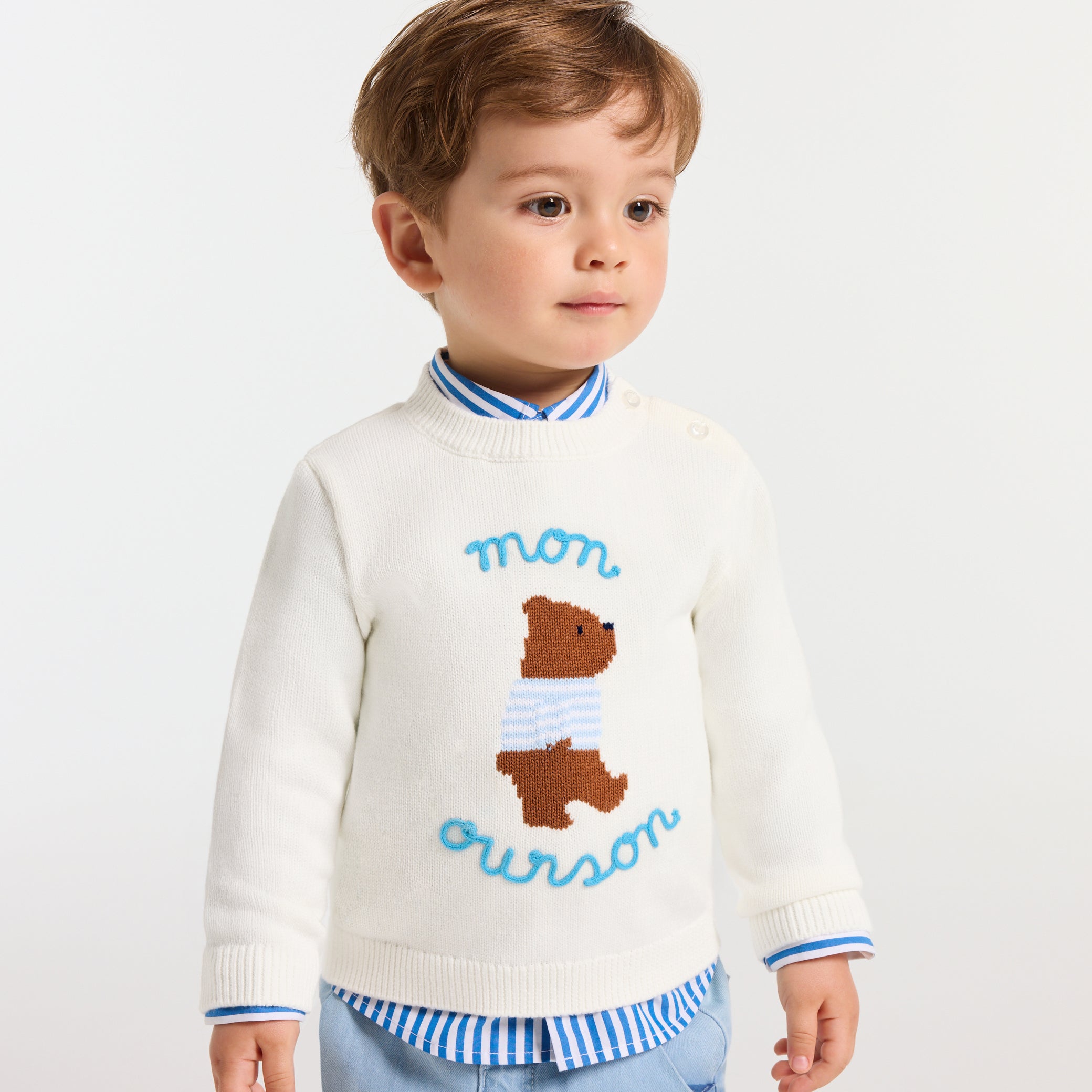 Baby boy cotton jumper