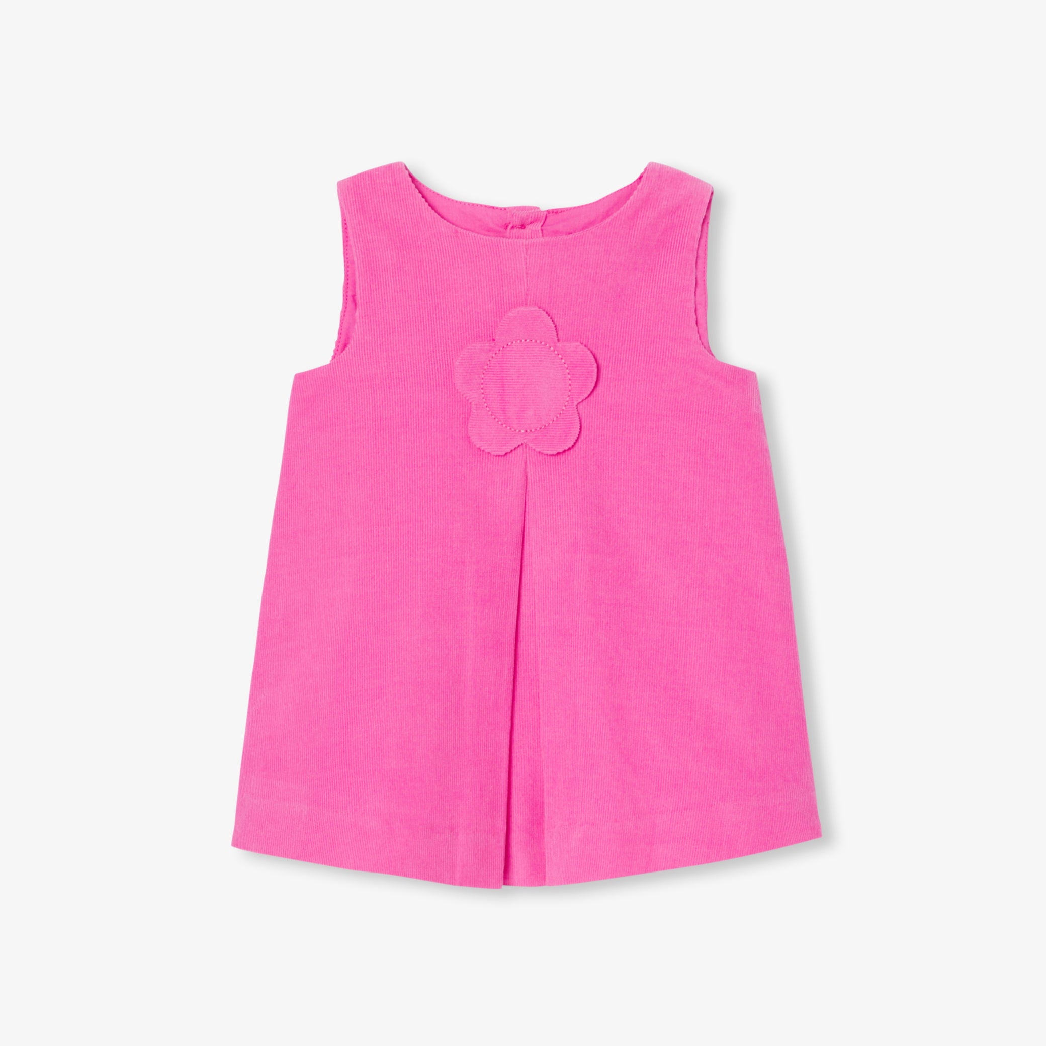 Baby girl velvet pinafore dress