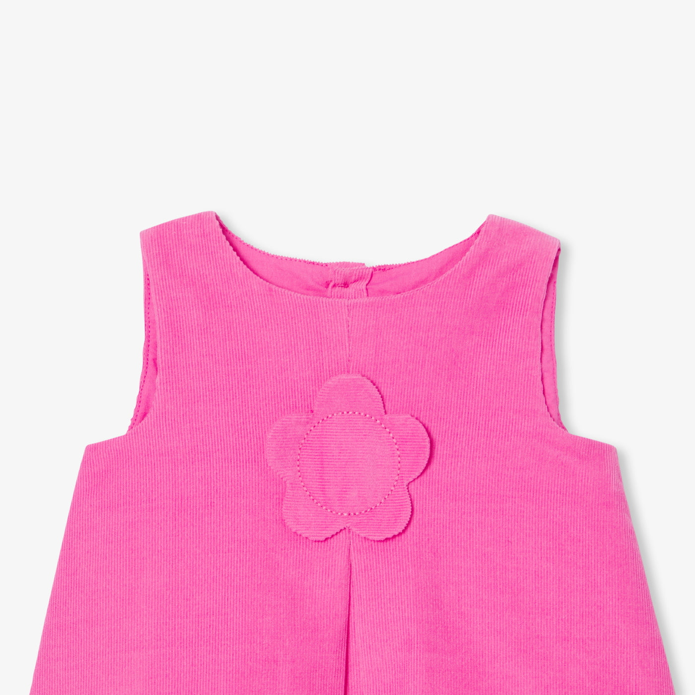 Baby girl velvet pinafore dress