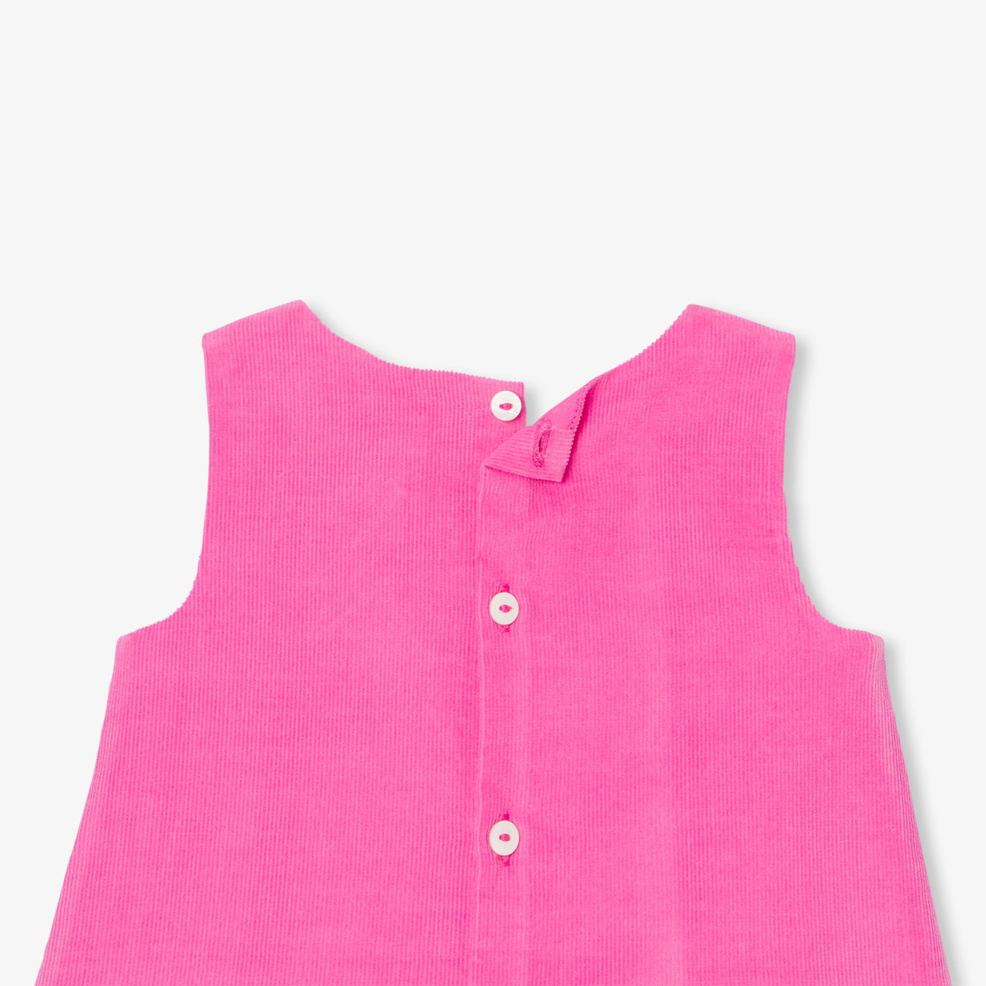 Baby girl velvet pinafore dress