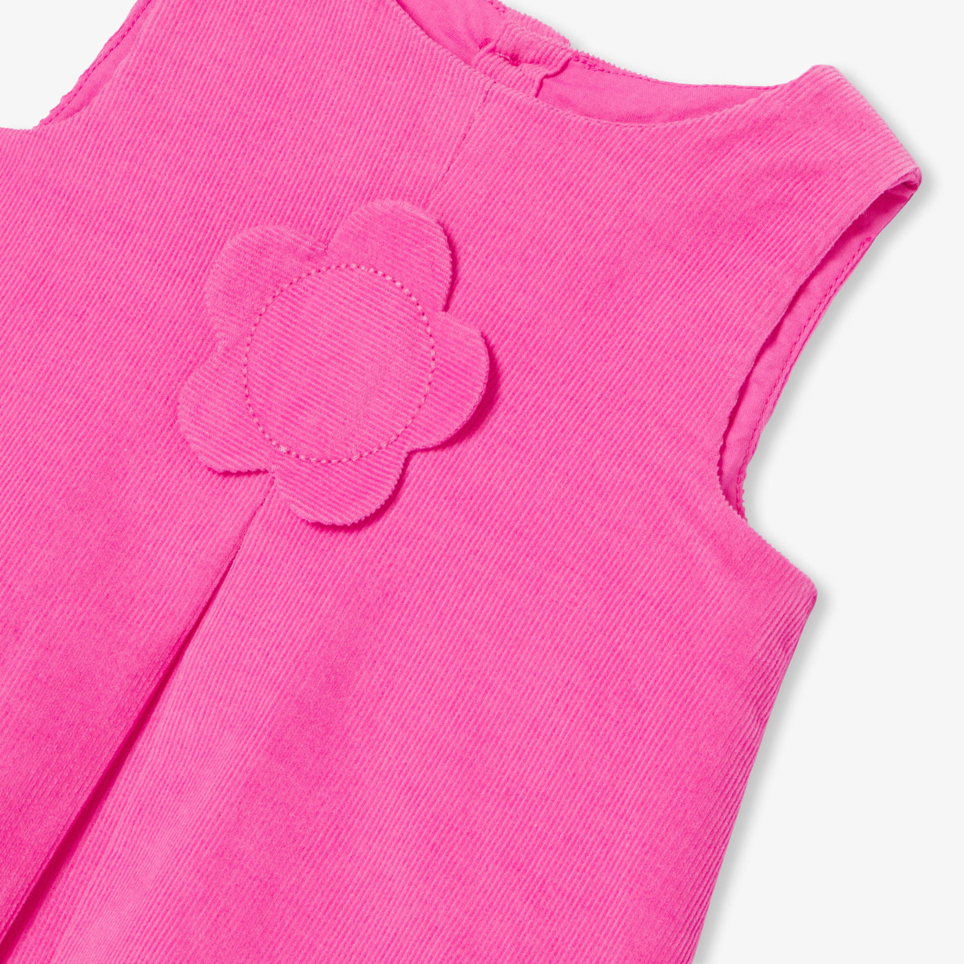 Baby girl velvet pinafore dress