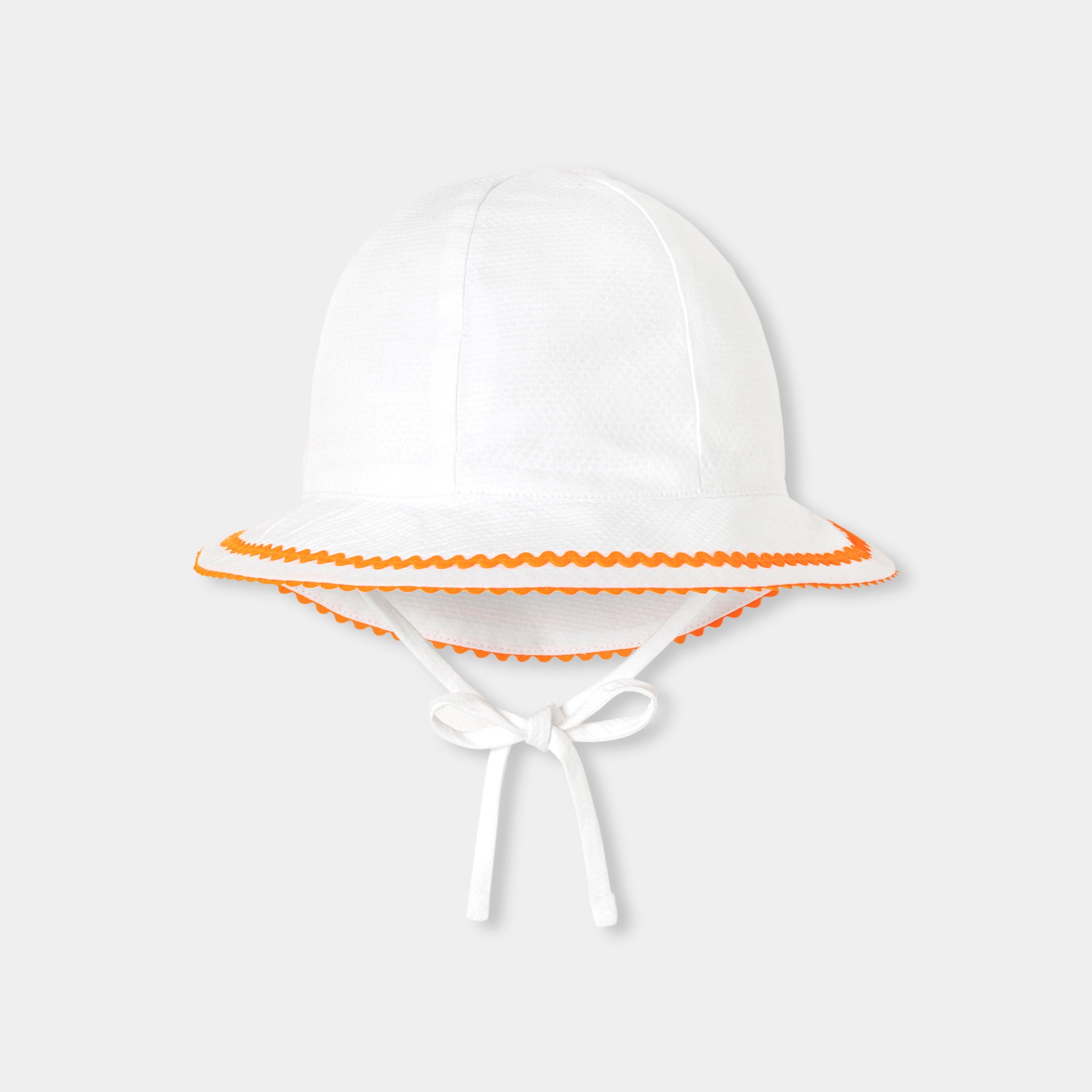 Baby girl hat in cotton piqué