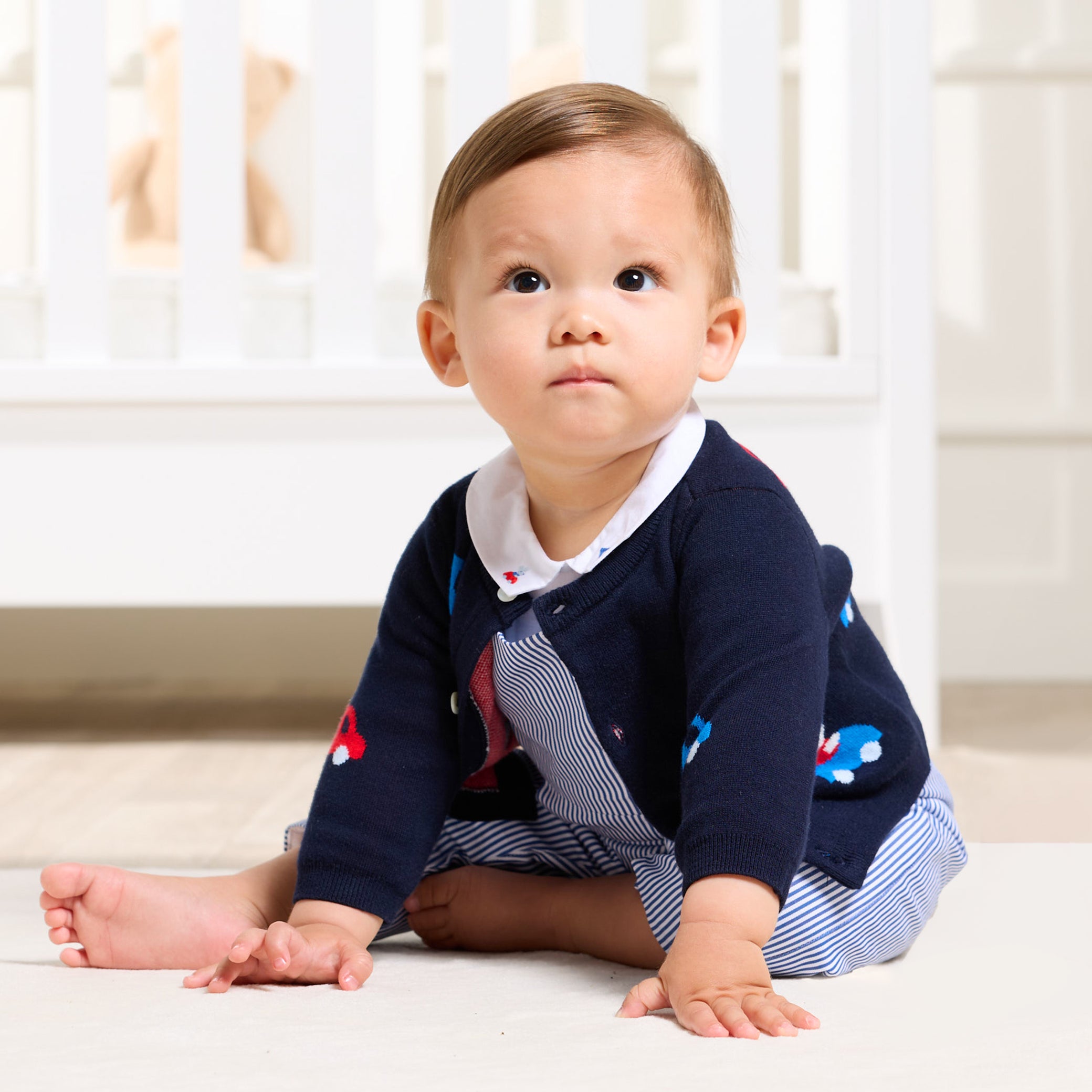 Baby boy knitted cardigan