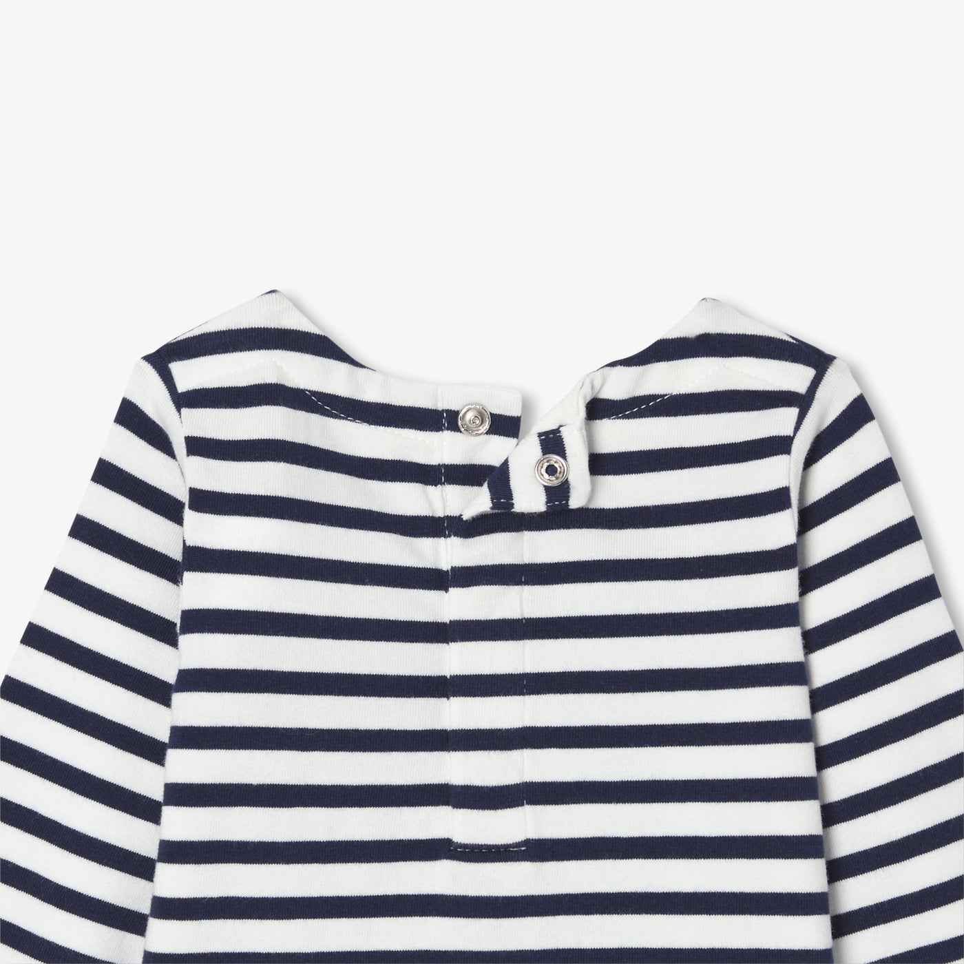 Baby bodysuit in striped jersey