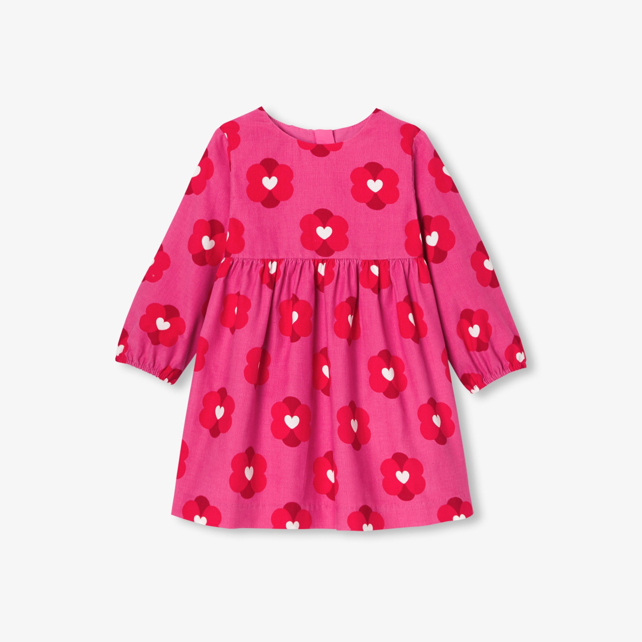 Baby girl dress in velvet milleraies