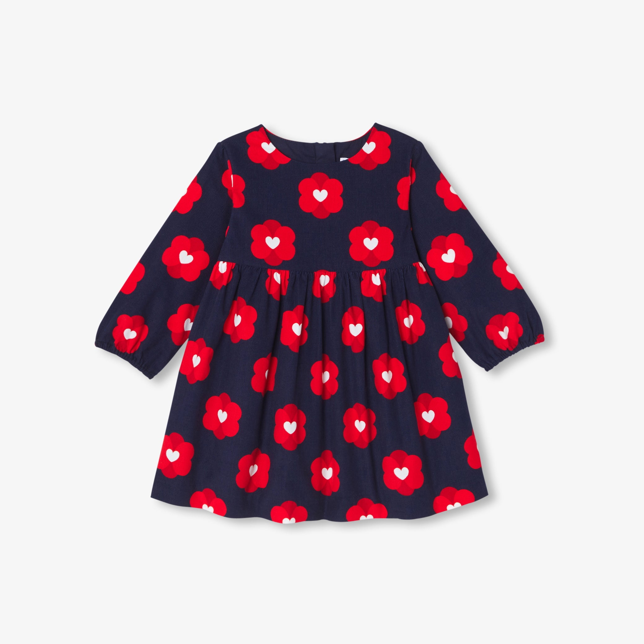 Baby girl dress in velvet milleraies