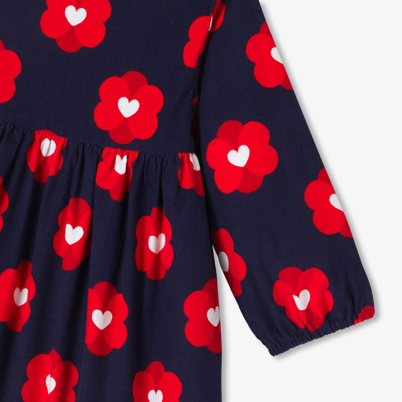 Baby girl dress in velvet milleraies