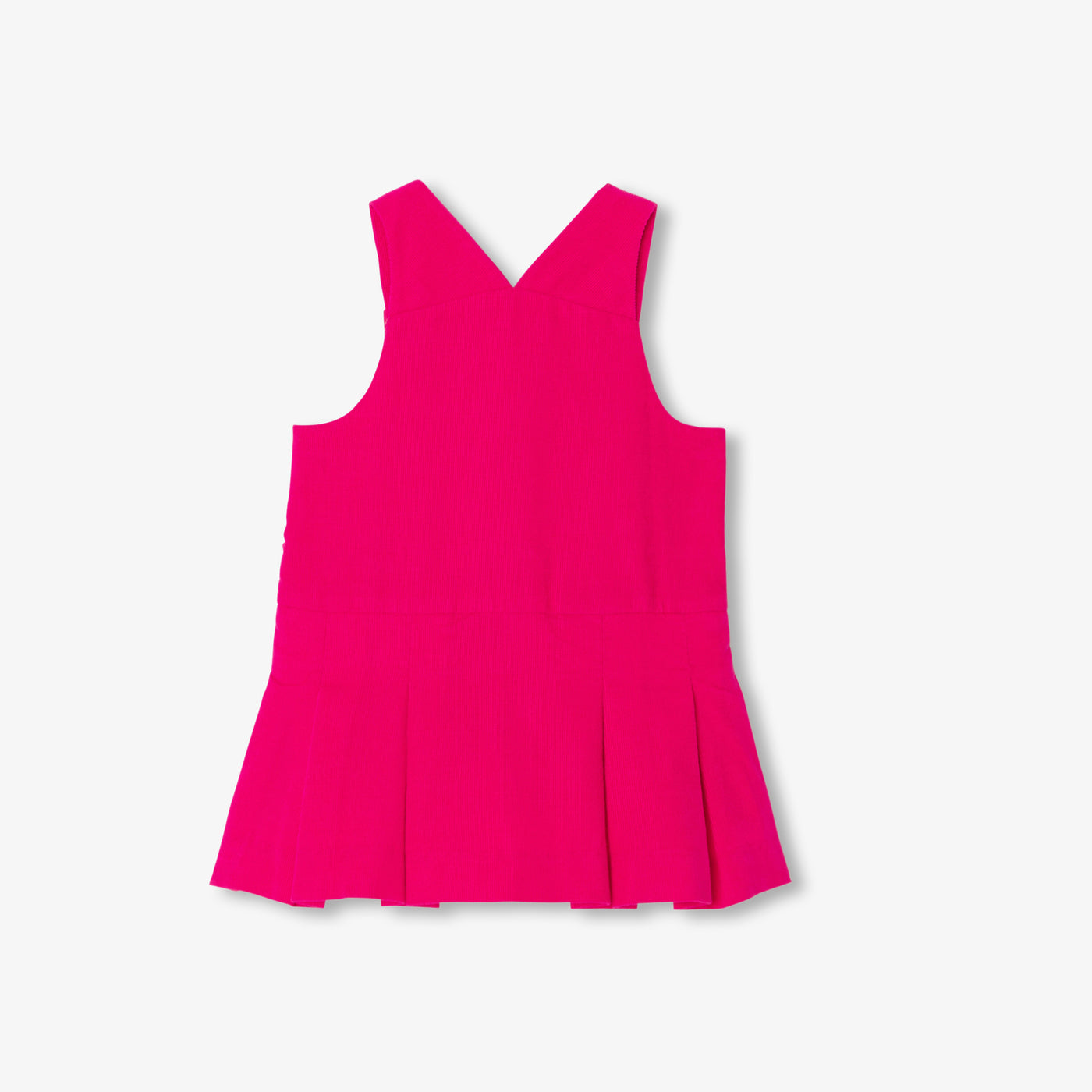 Baby girl velvet pinafore dress