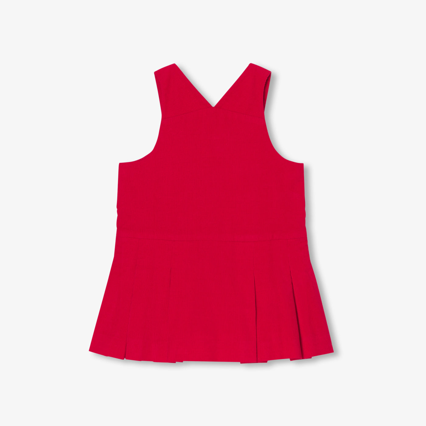 Baby girl velvet pinafore dress