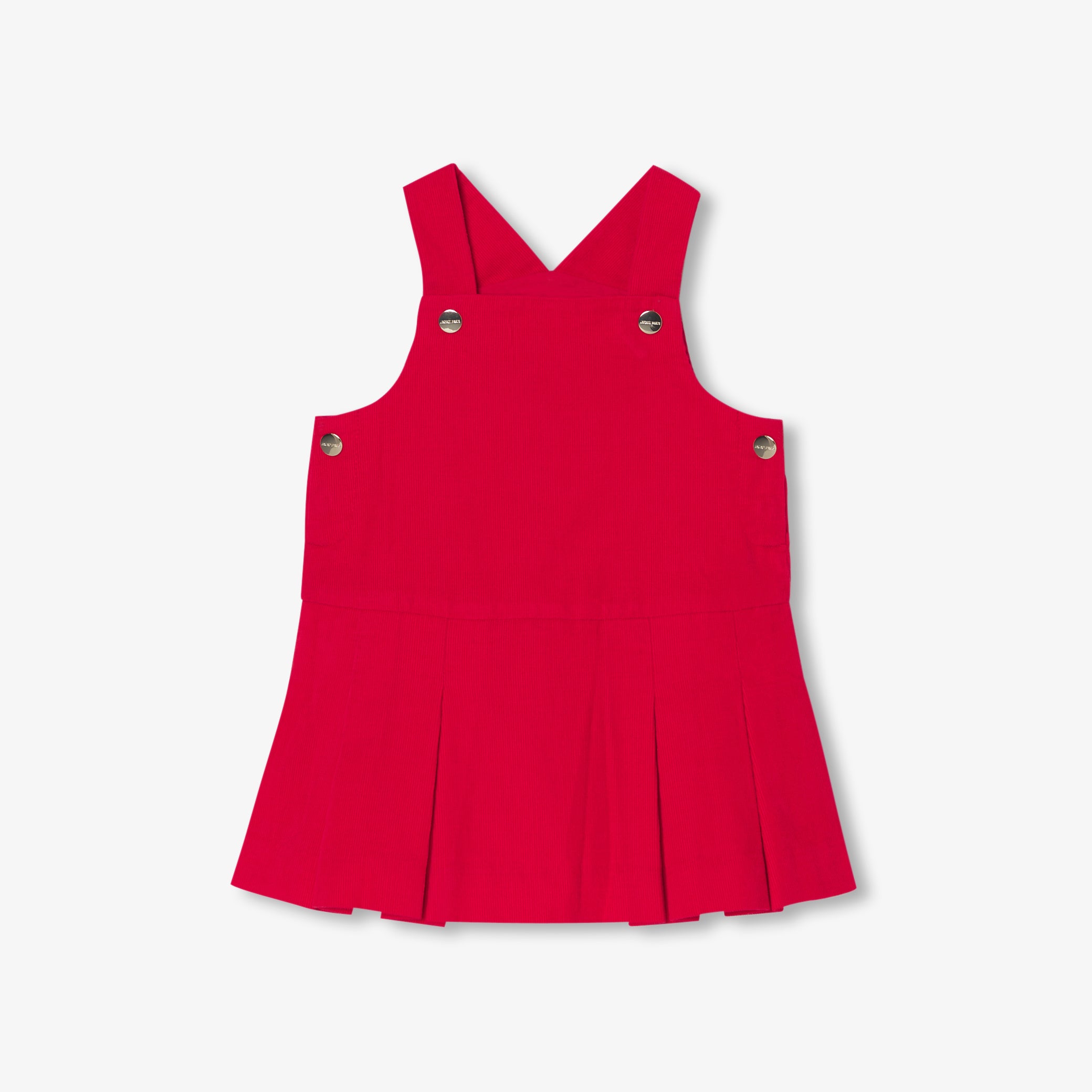 Baby girl velvet pinafore dress