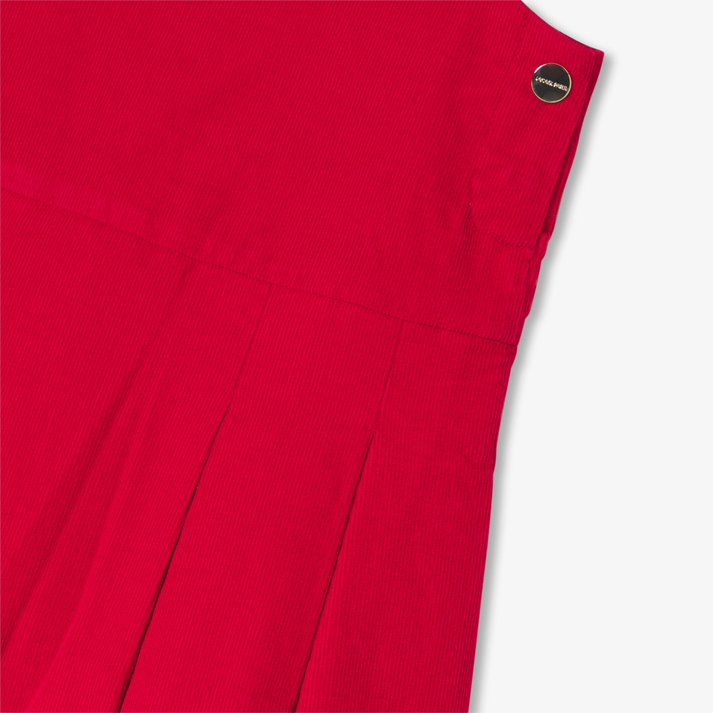 Baby girl velvet pinafore dress