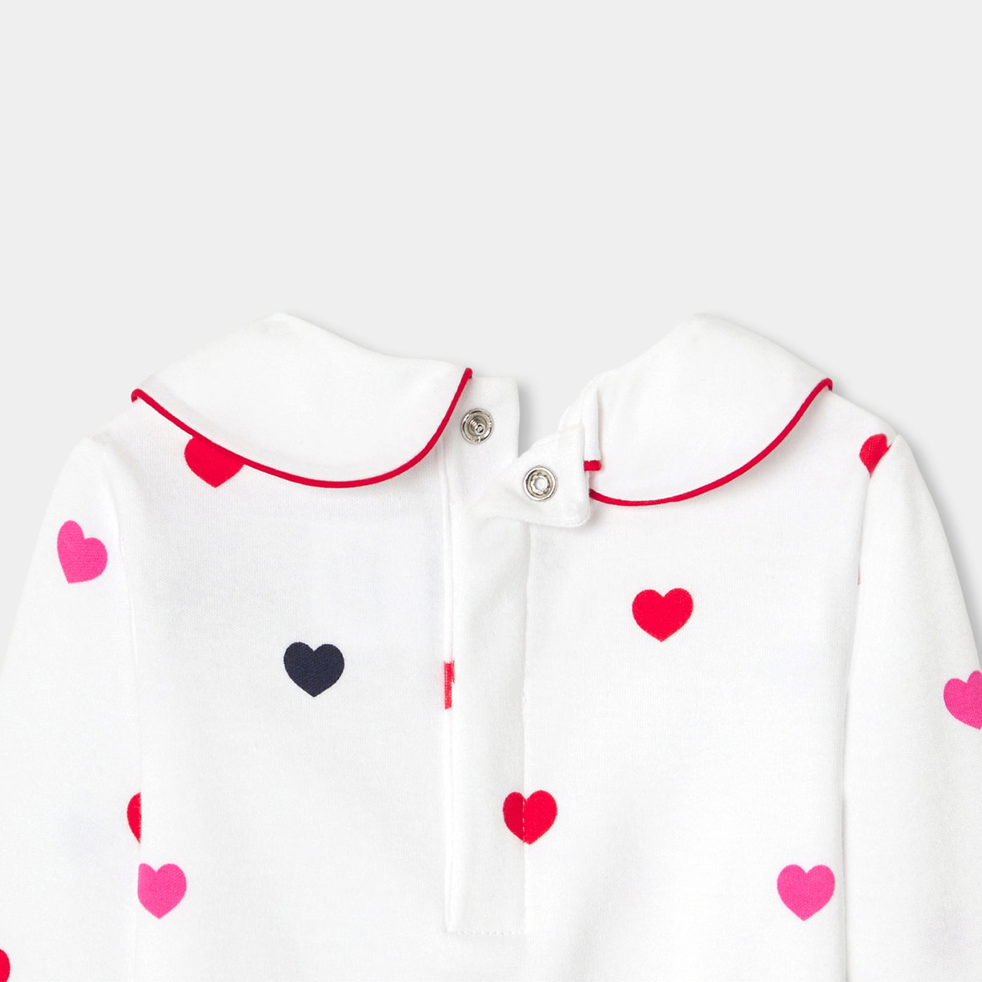 Baby girl bodysuit in cotton interlock