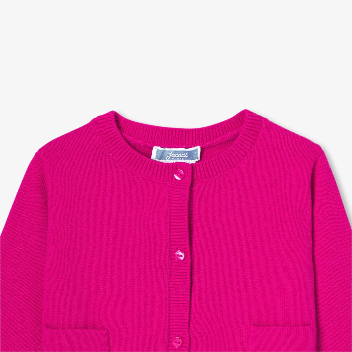 Baby girl cardigan in cotton and wool