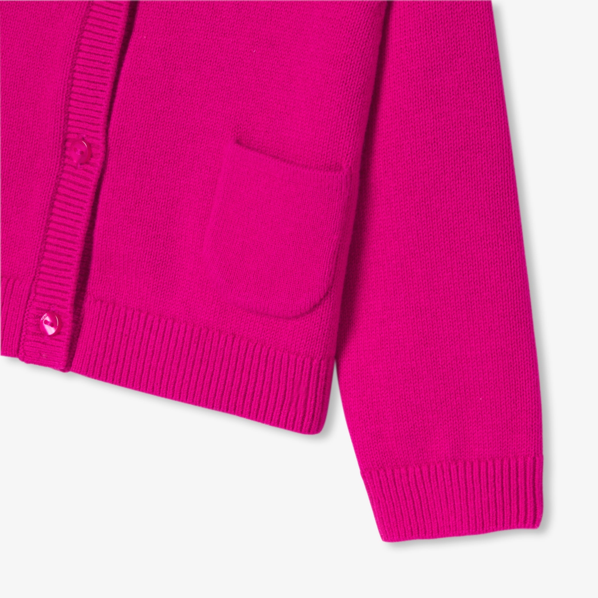 Baby girl cardigan in cotton and wool