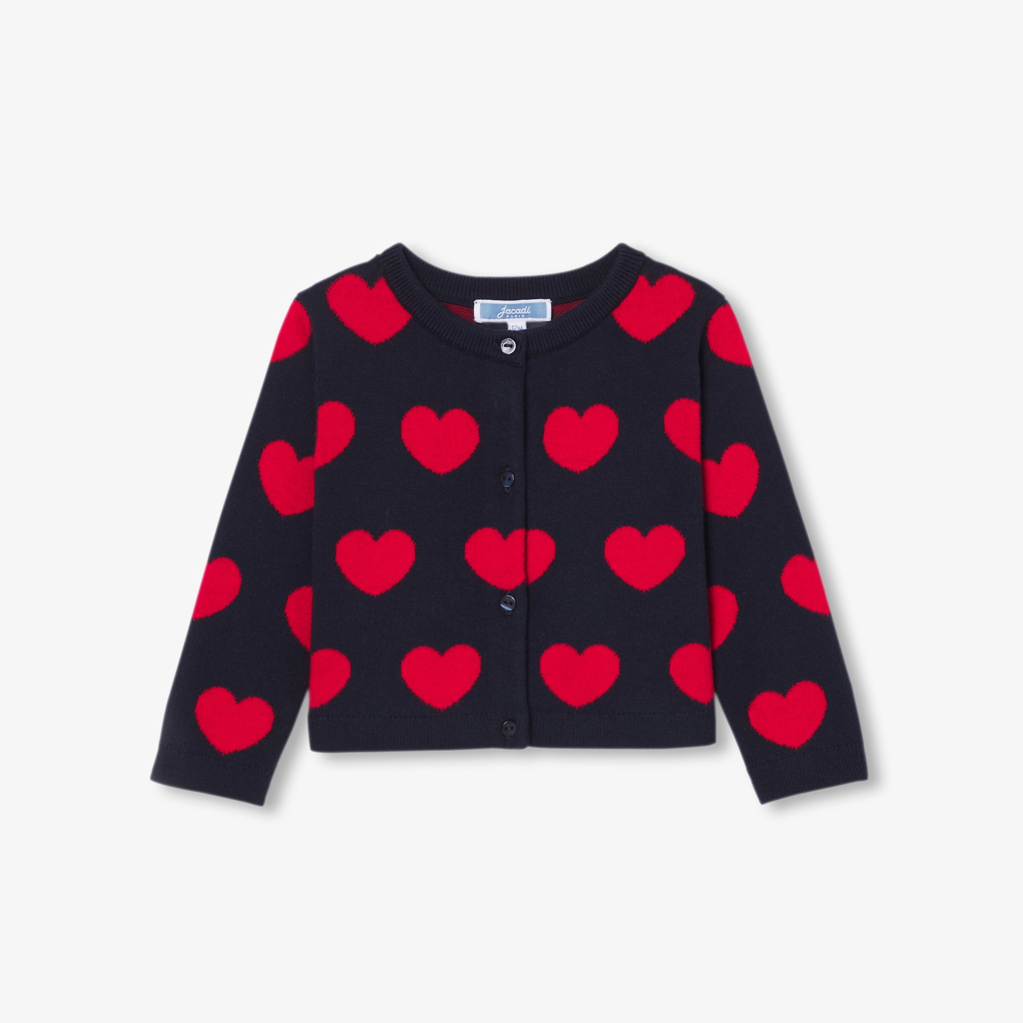 Baby girl heart cotton cardigan
