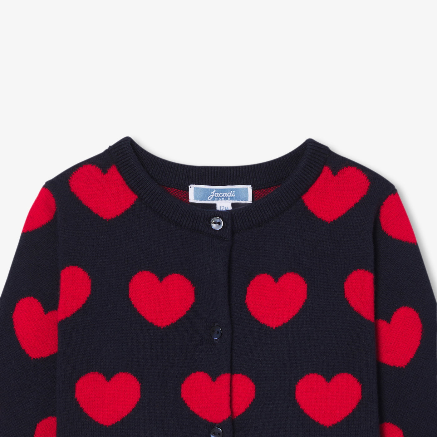 Baby girl heart cotton cardigan