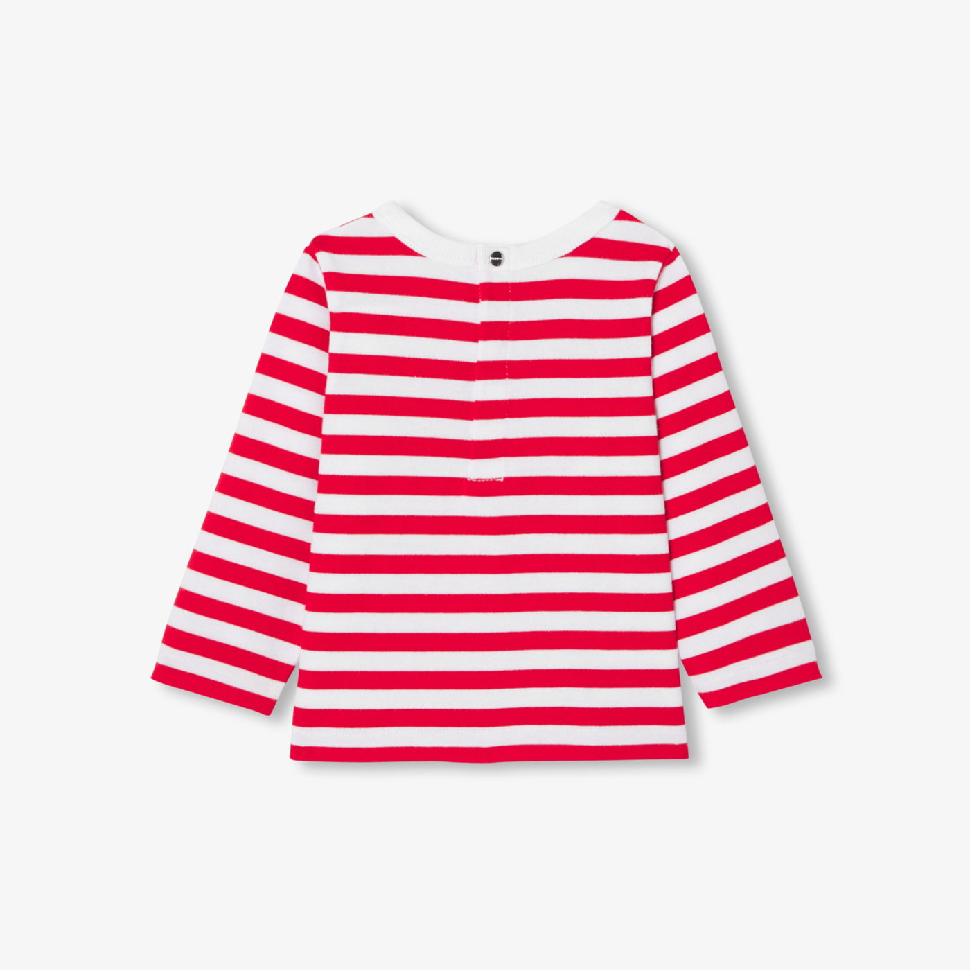 Marinière bébé fille en jersey épais