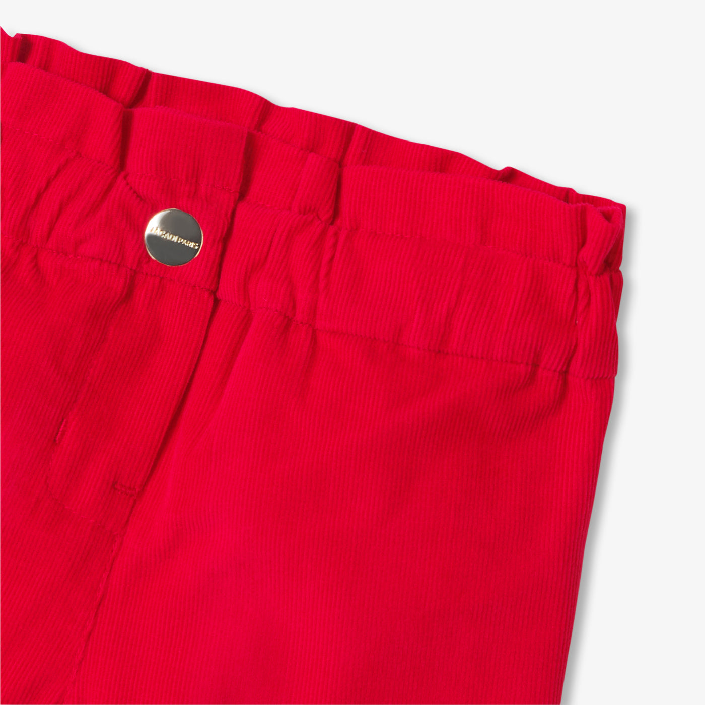 Baby girl shorts in milleraies velvet