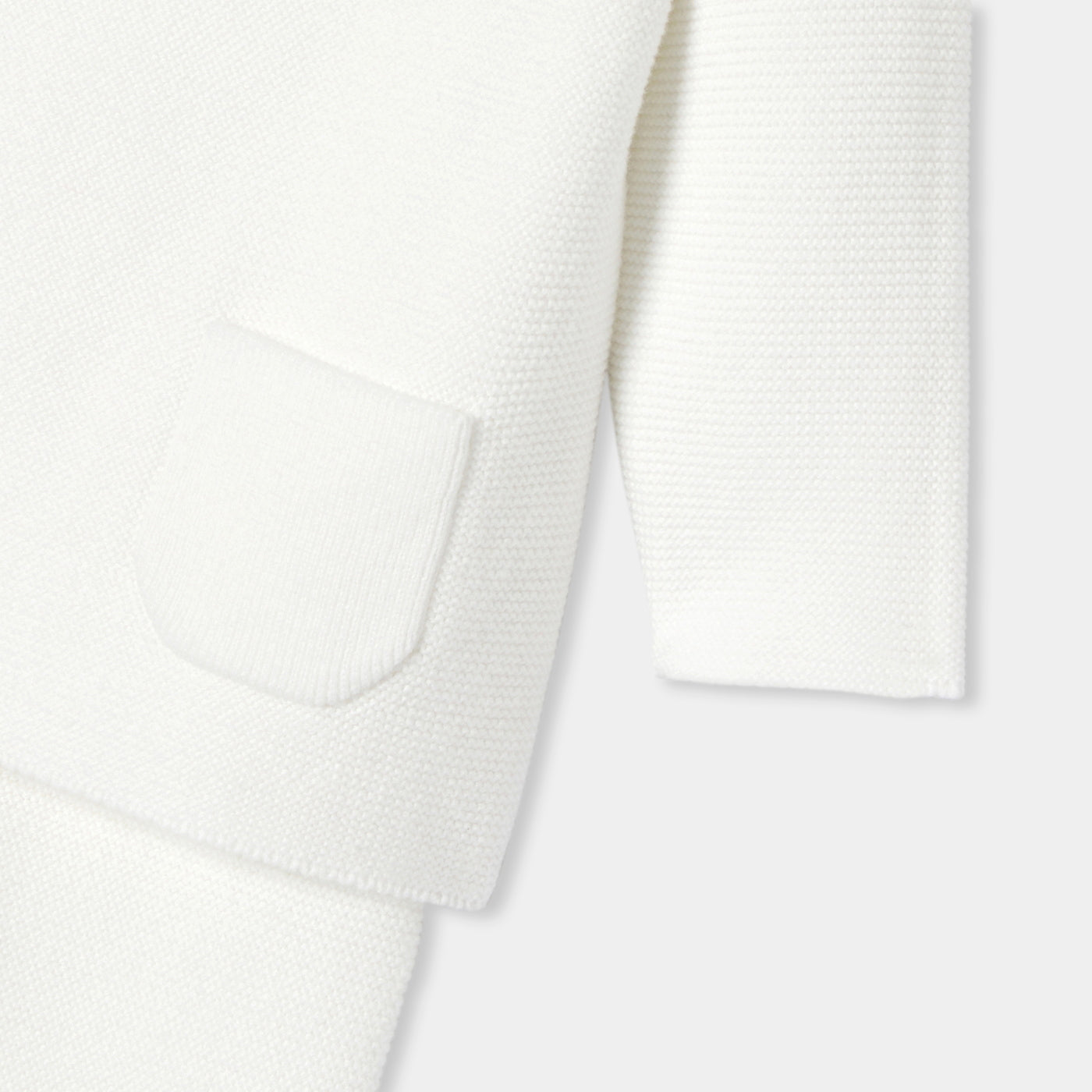 Baby cotton garter-stitch set