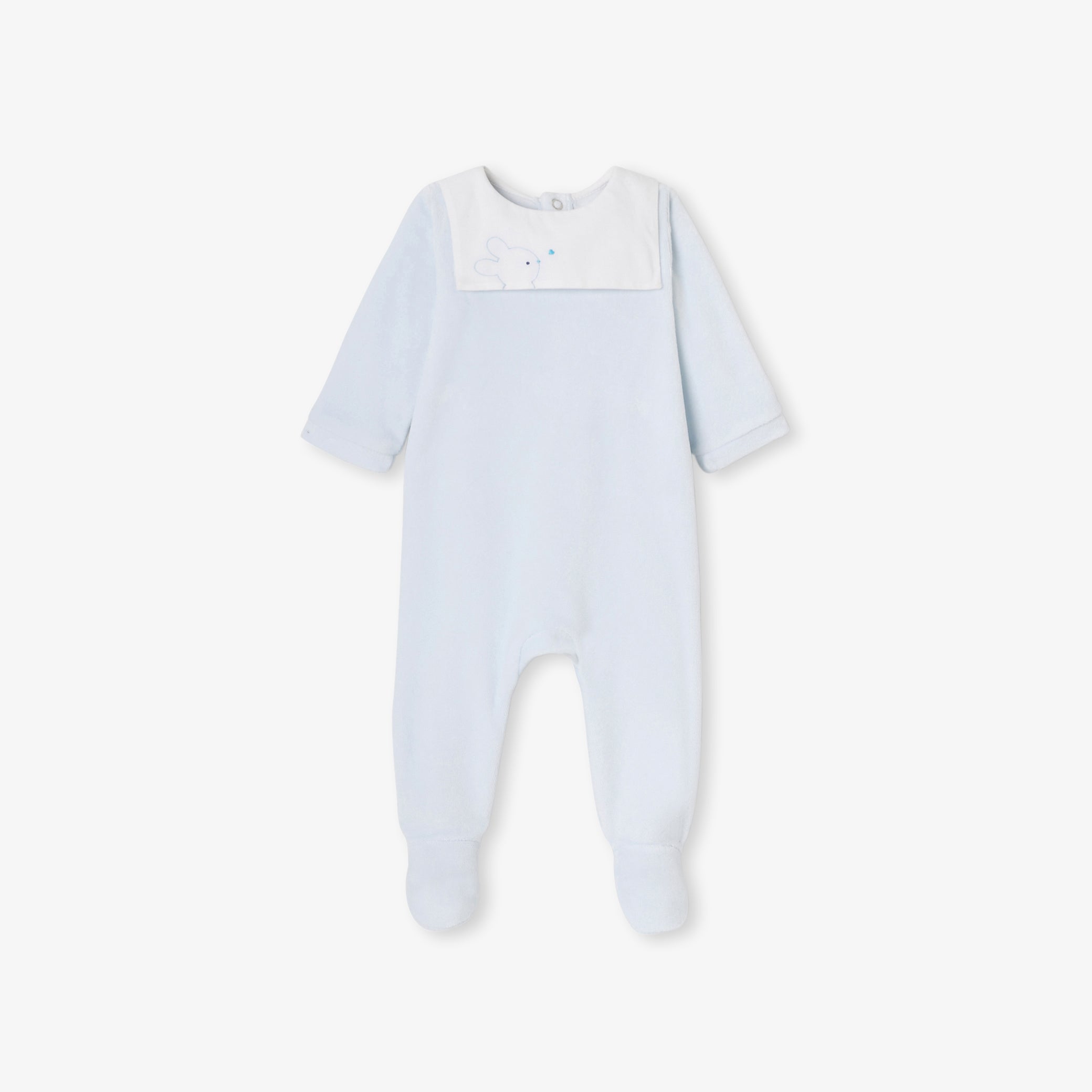 Baby boy velvet pyjamas