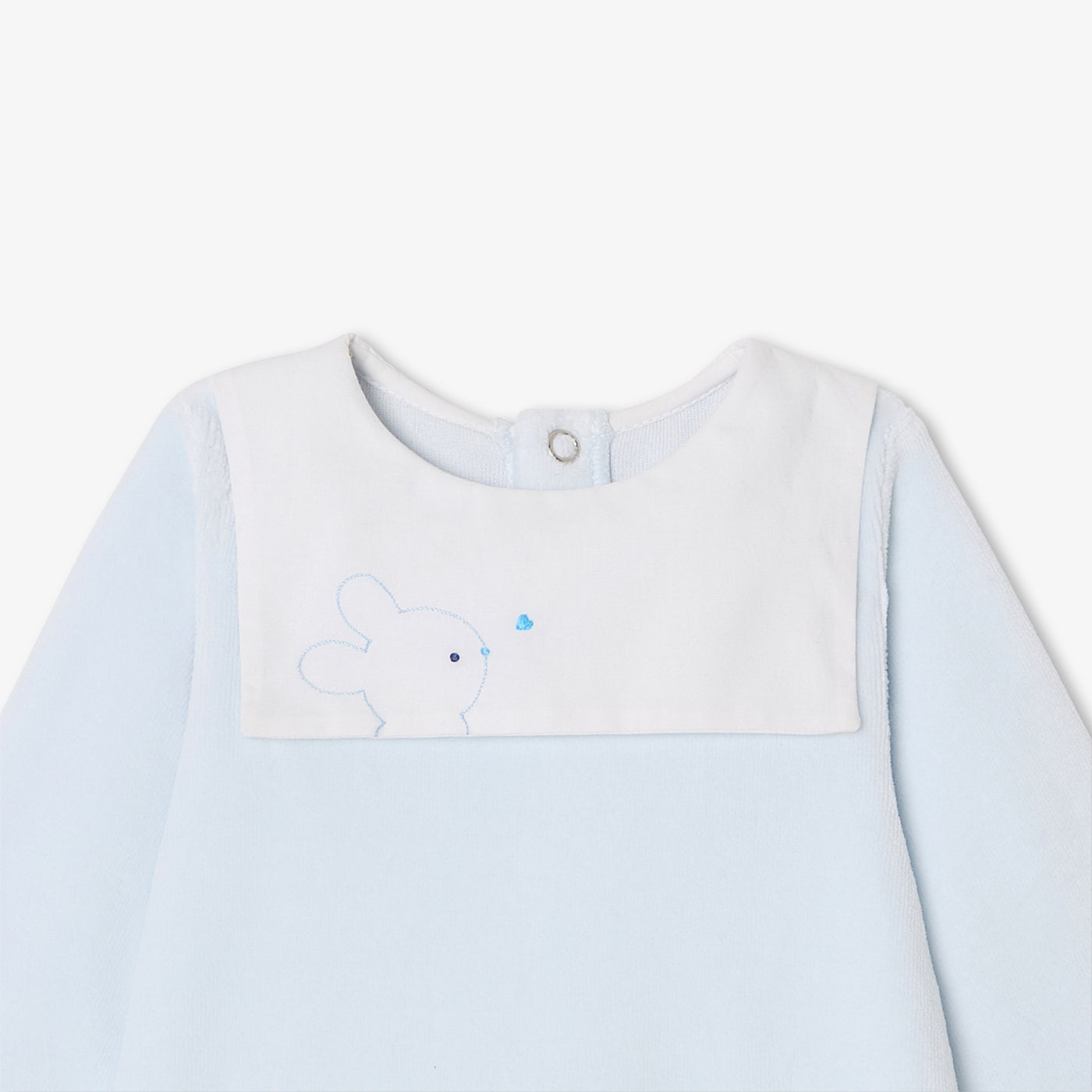 Baby boy velvet pyjamas