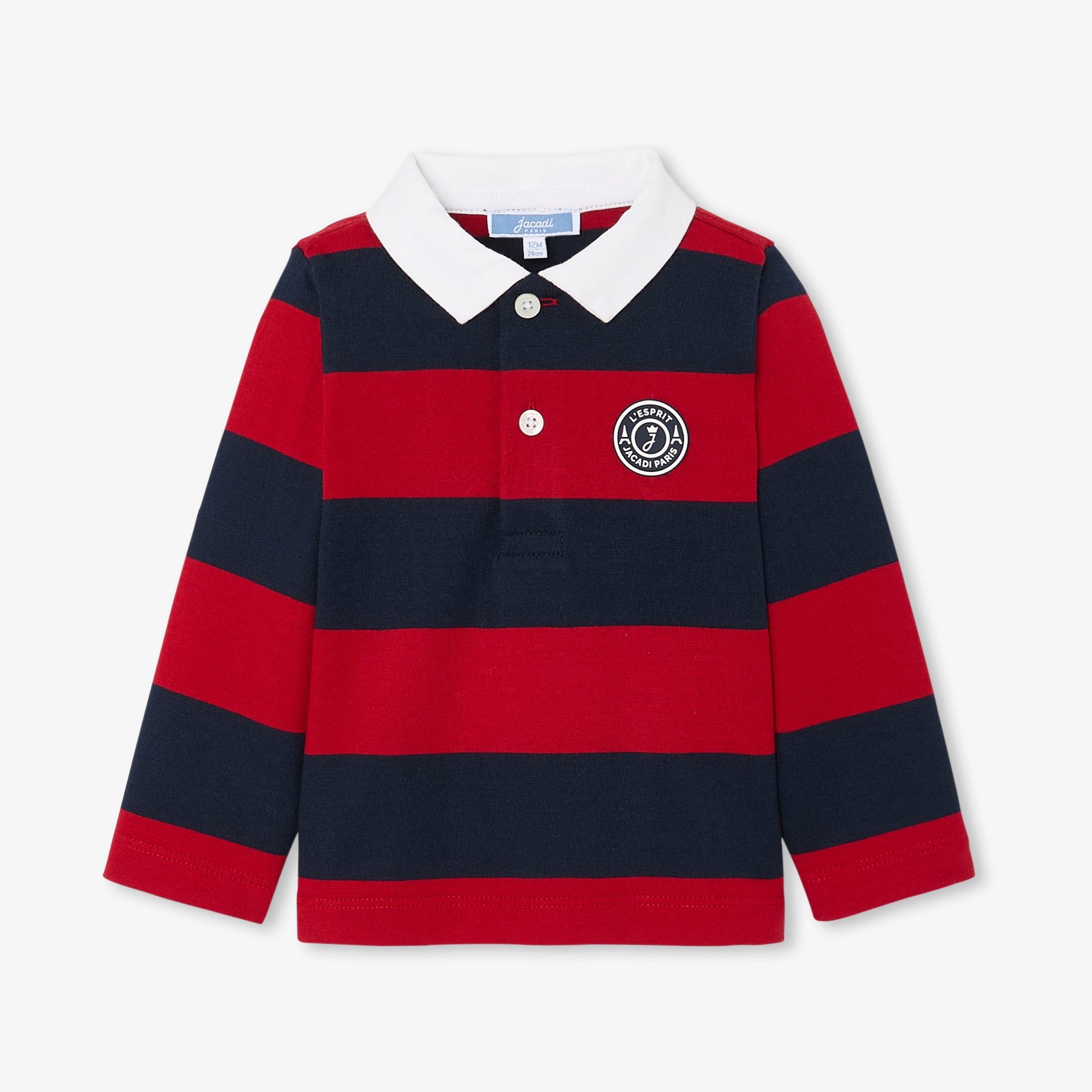 Baby boy long-sleeved polo shirt
