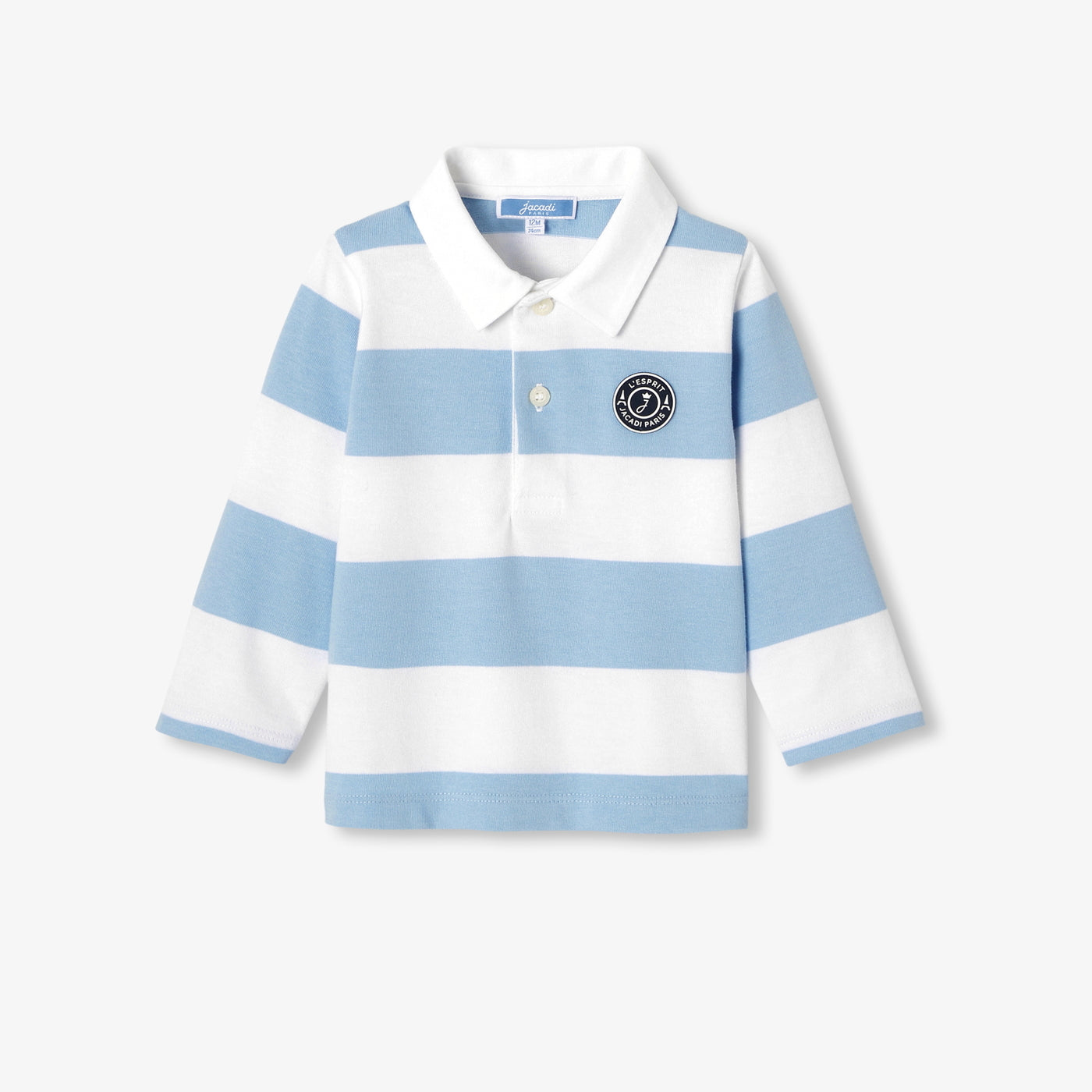 Baby boy long-sleeved polo shirt