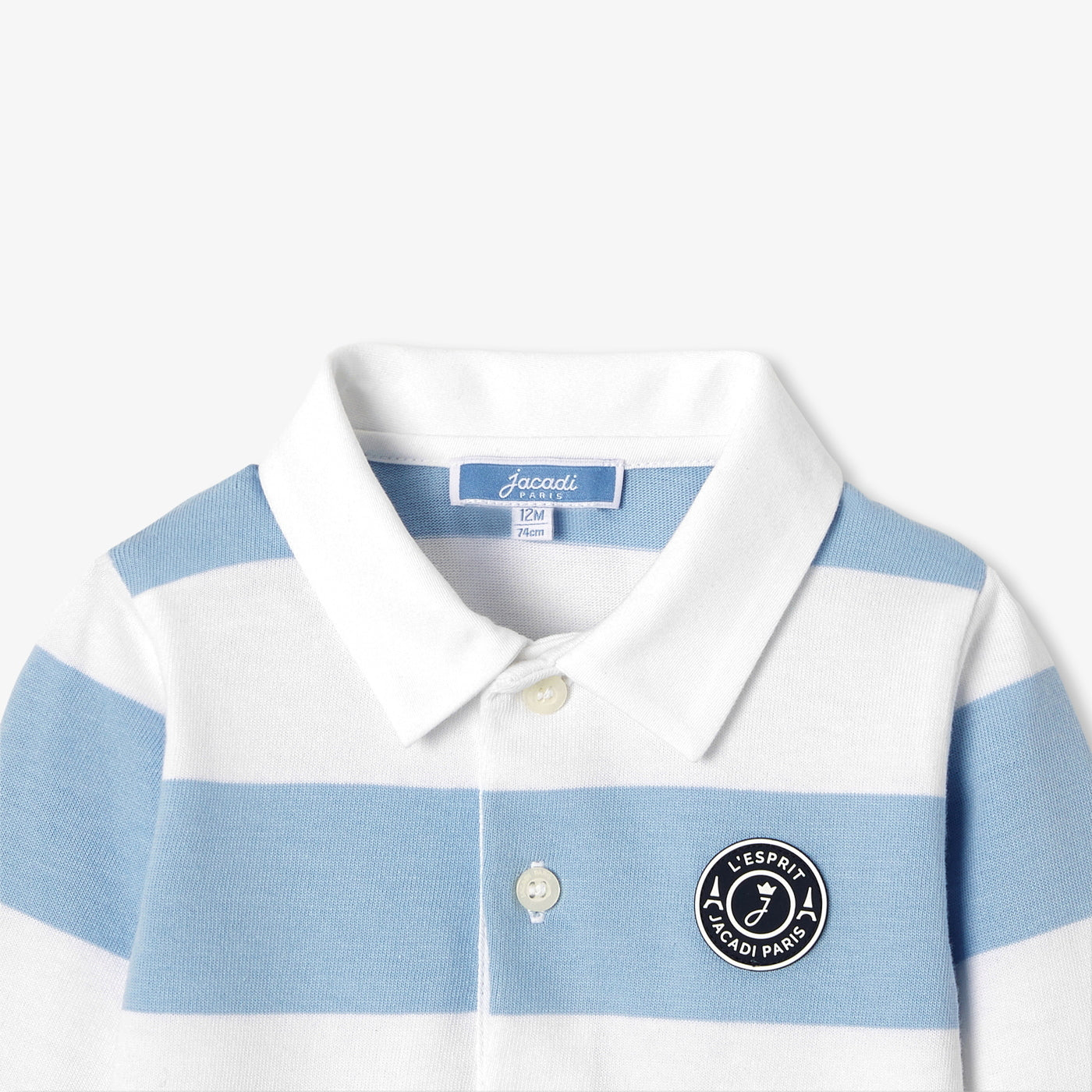 Baby boy long-sleeved polo shirt