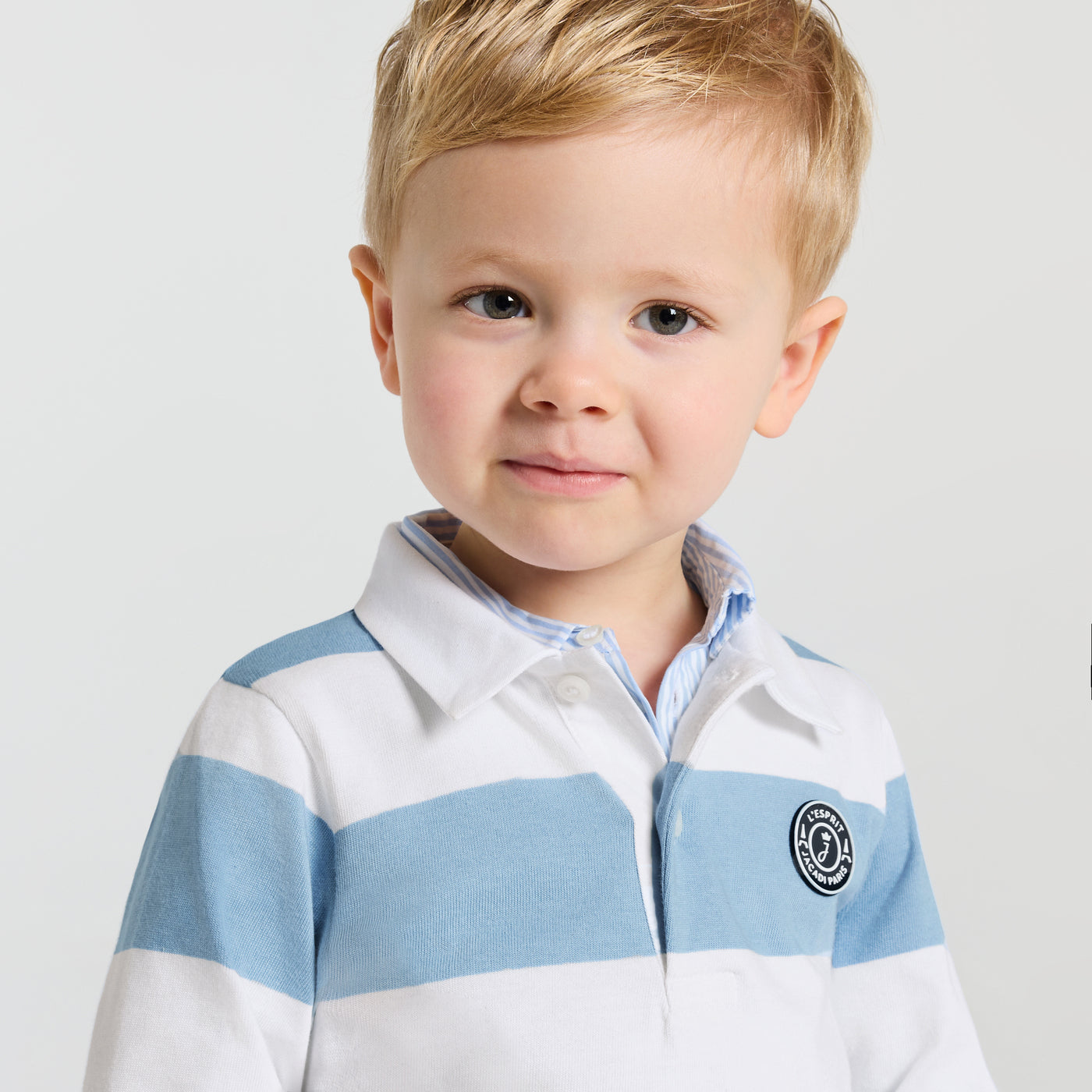 Baby boy long-sleeved polo shirt