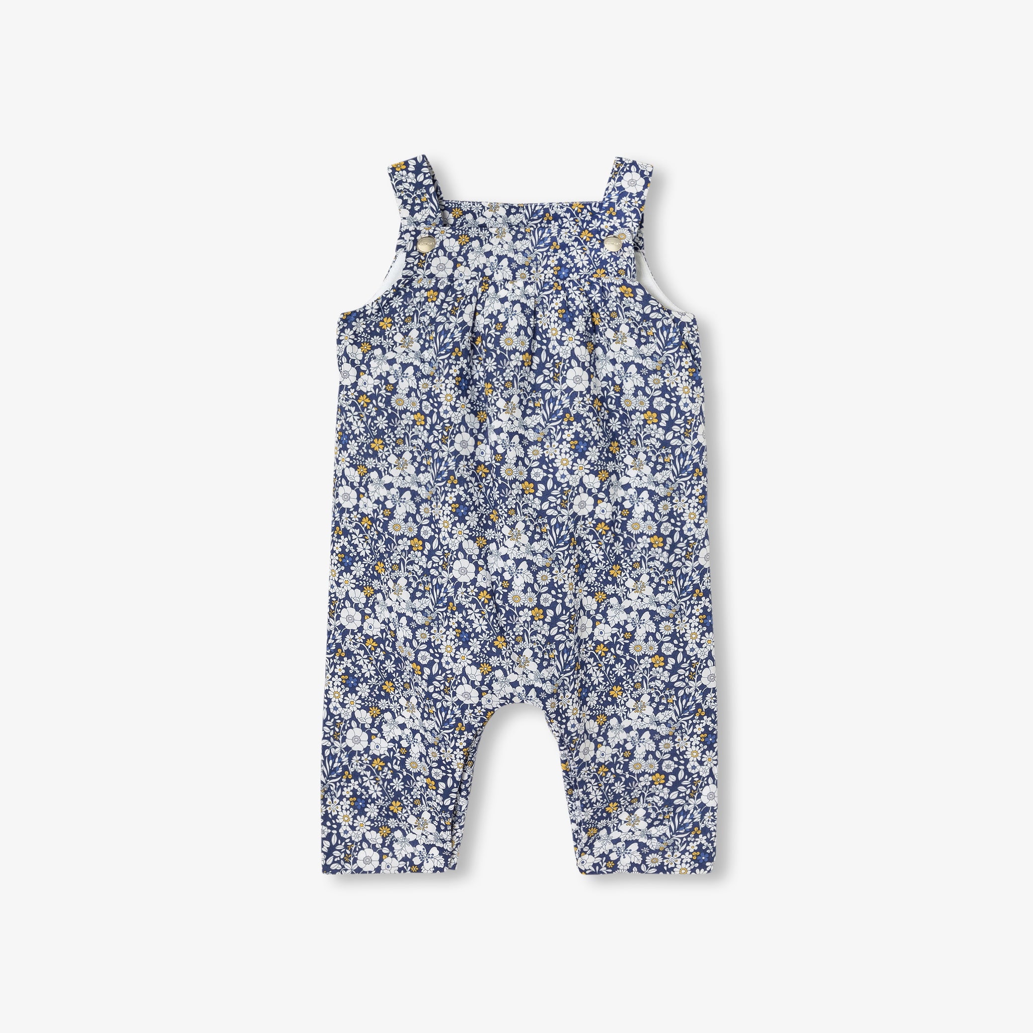 Baby girl overalls in Liberty fabric