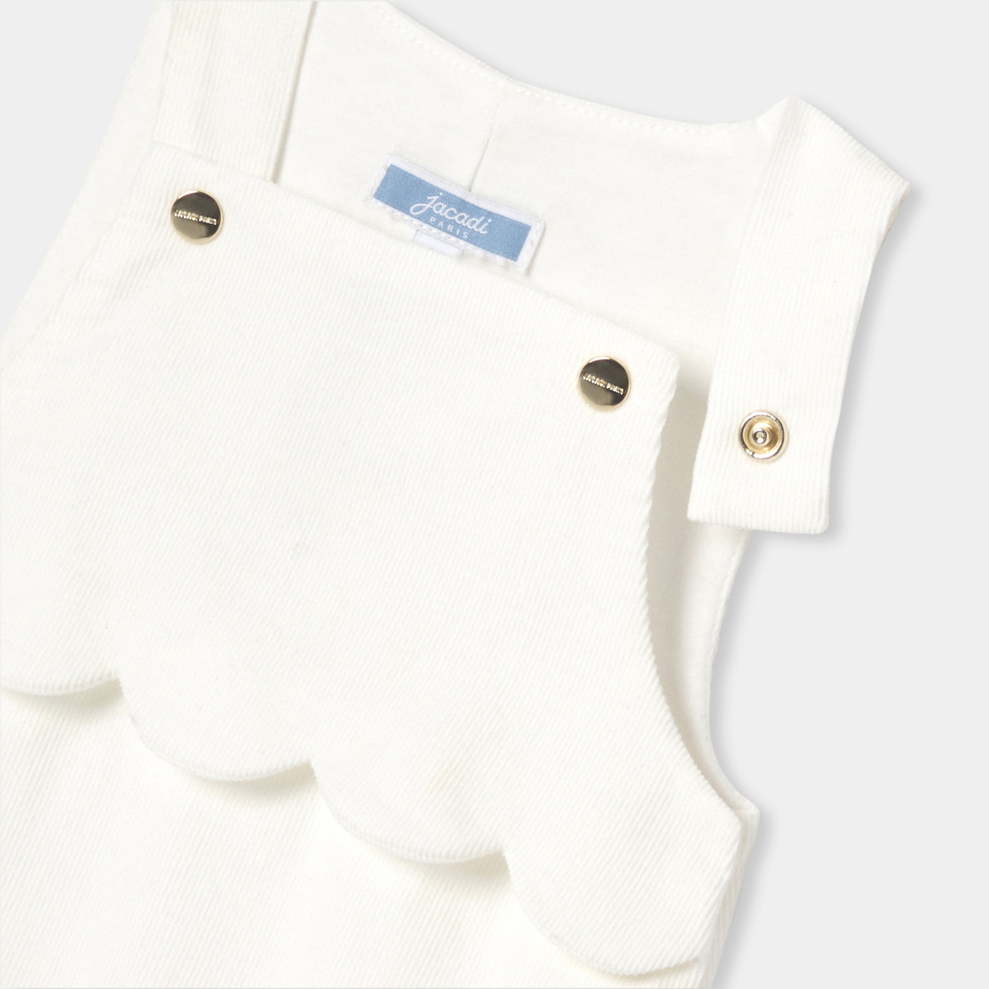 Baby girl velvet overalls