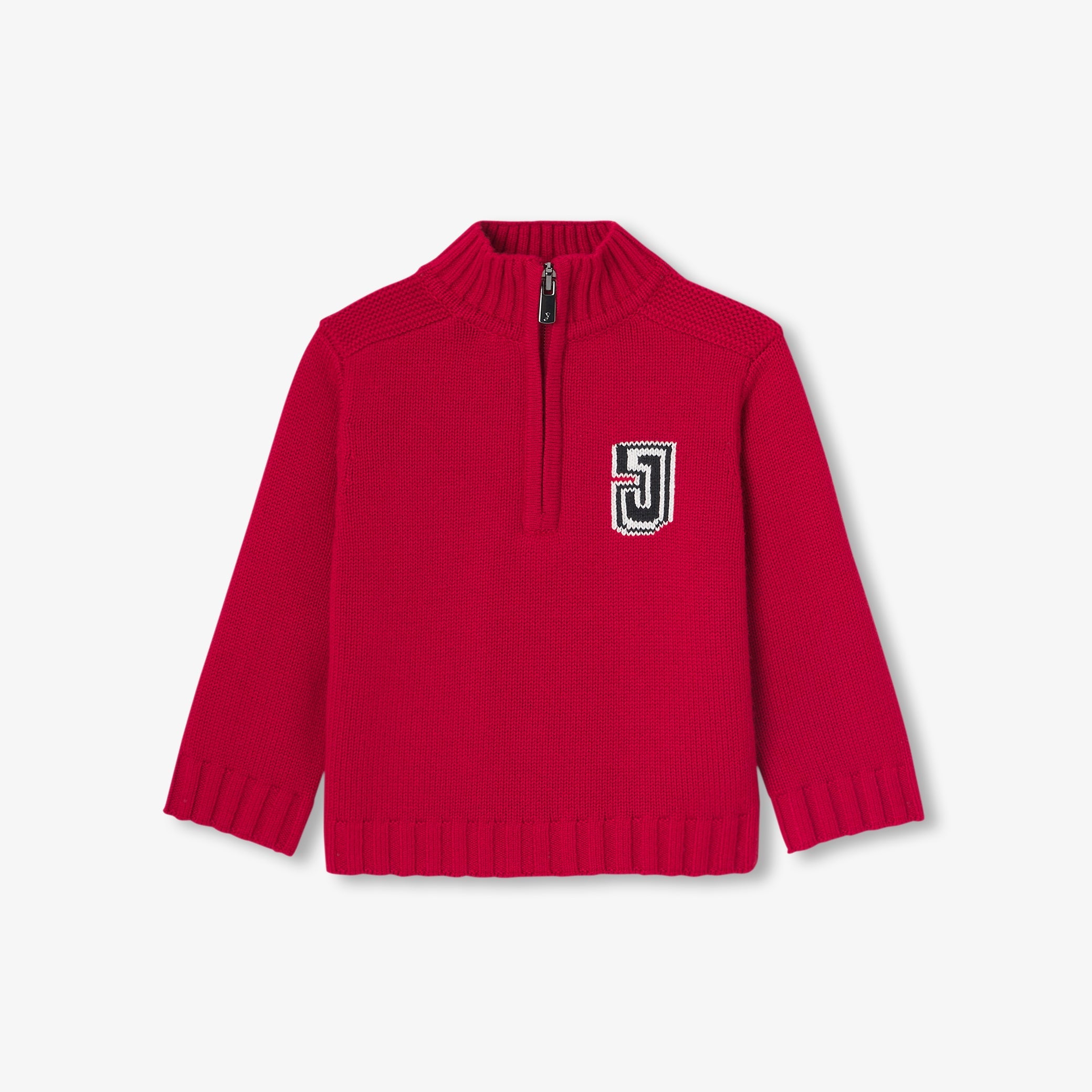 Baby boy trucker-neck sweater