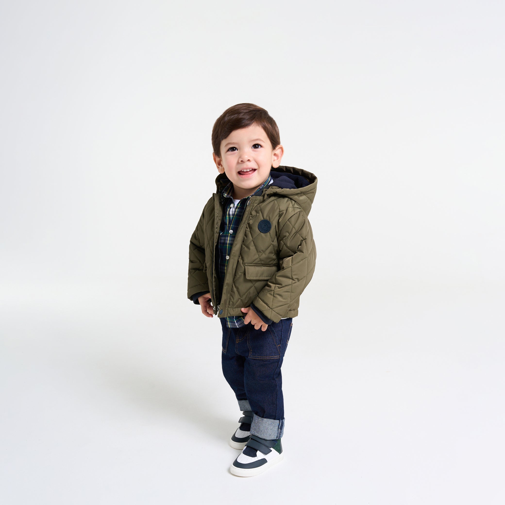 Baby boy quilted jacket