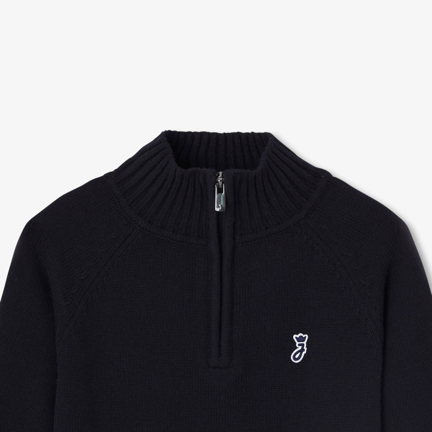 Boy sweater with trucker collar