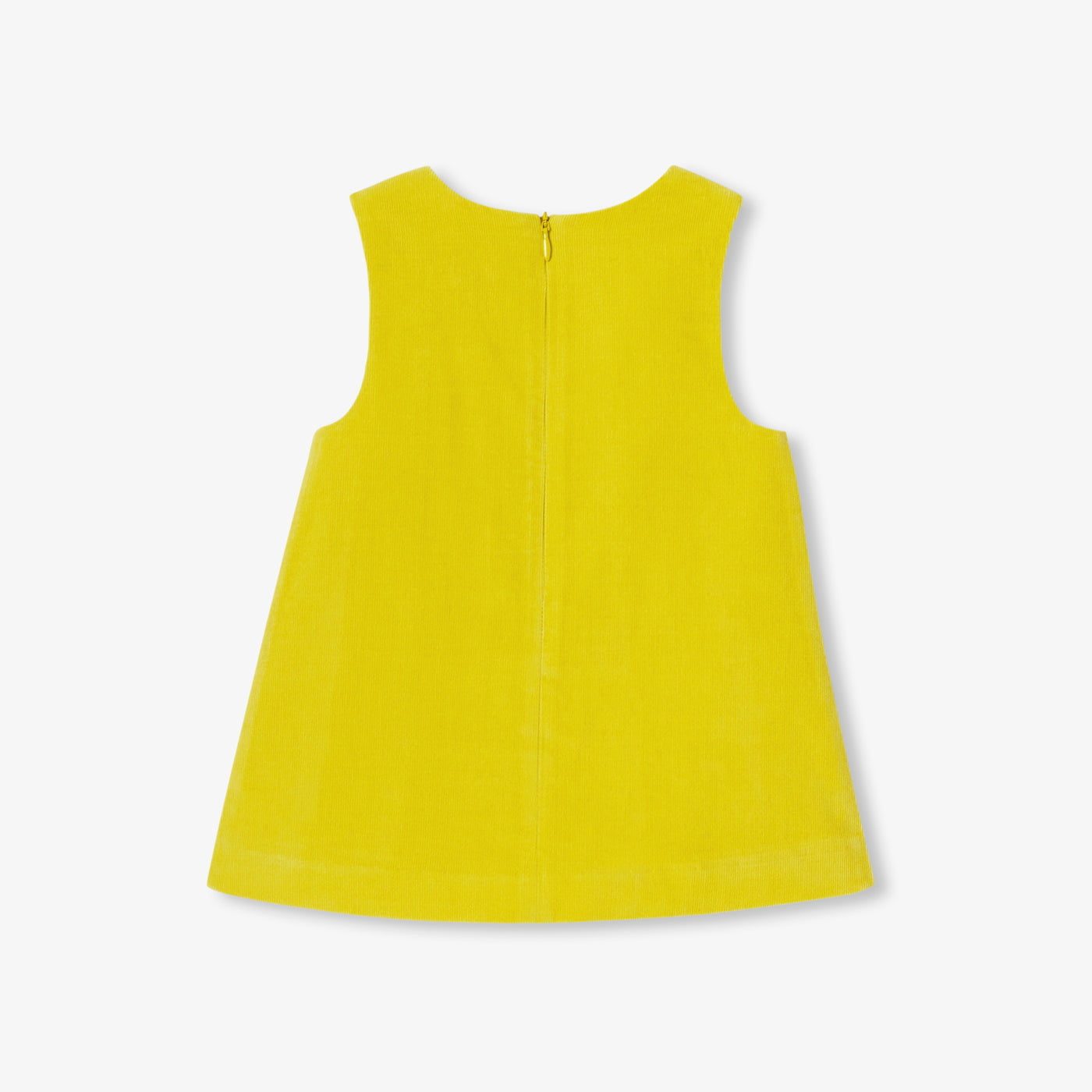 Baby girl velvet pinafore dress