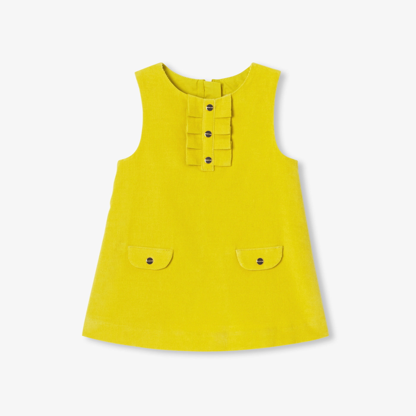 Baby girl velvet pinafore dress