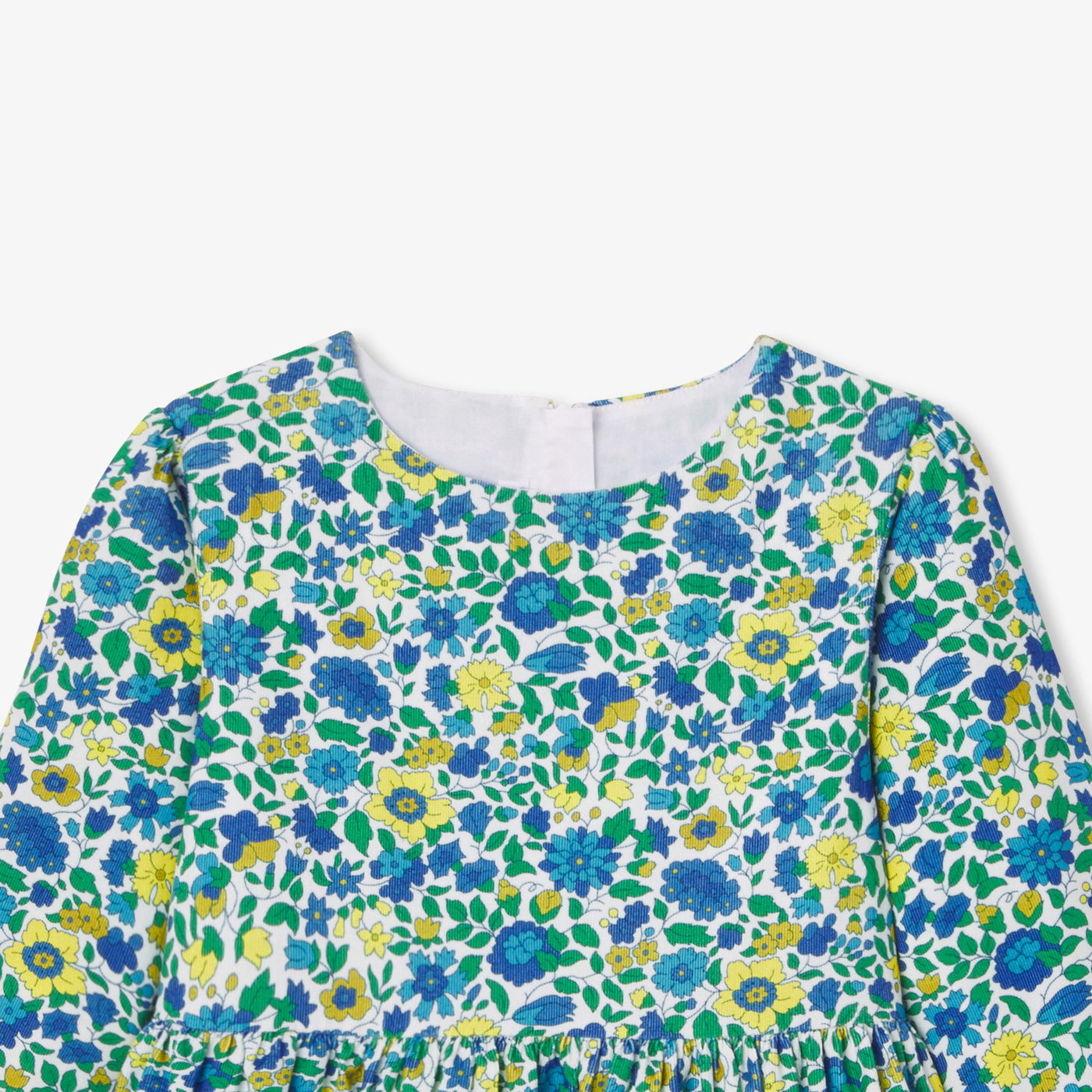 Girl dress in Liberty fabric velvet