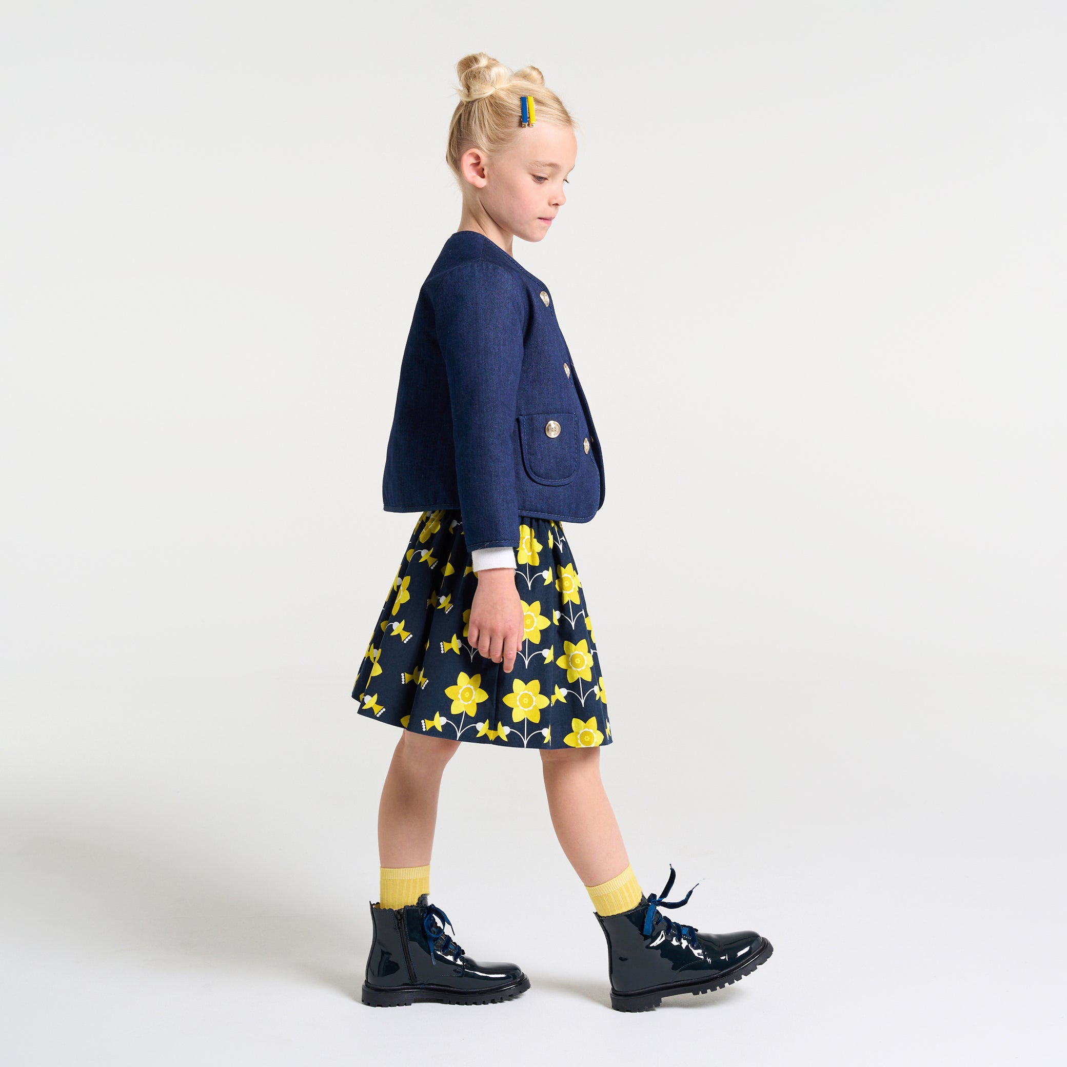 Girl milleraies velvet skirt