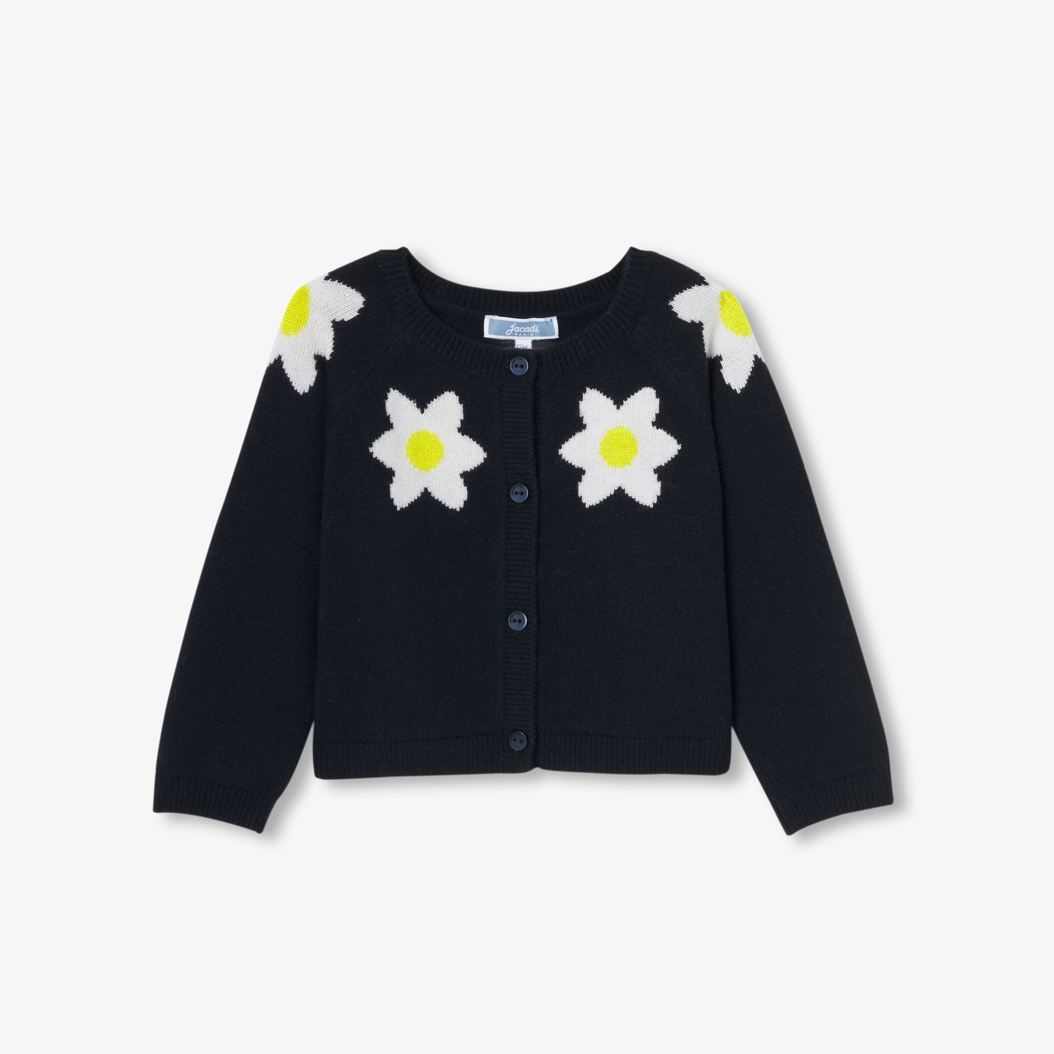 Baby girl cardigan in wool and cashmere