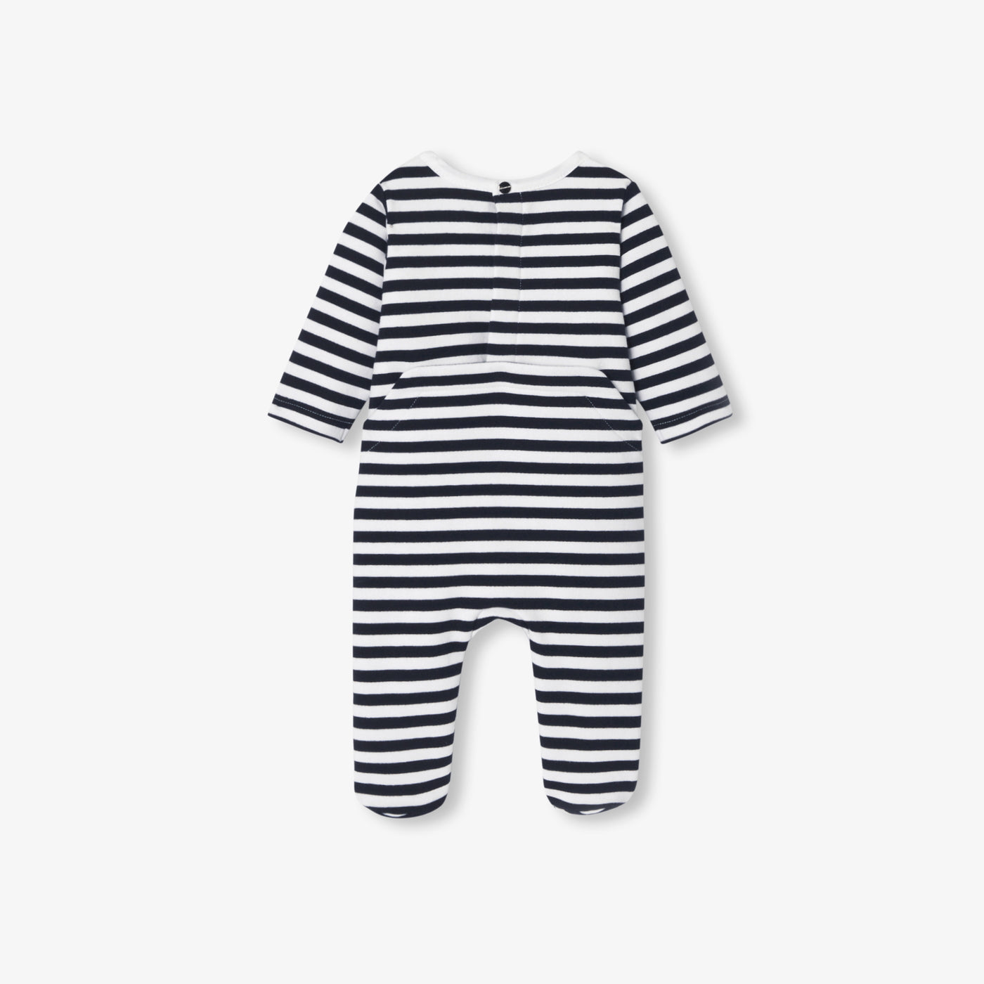 Baby boy pyjamas in striped fleece