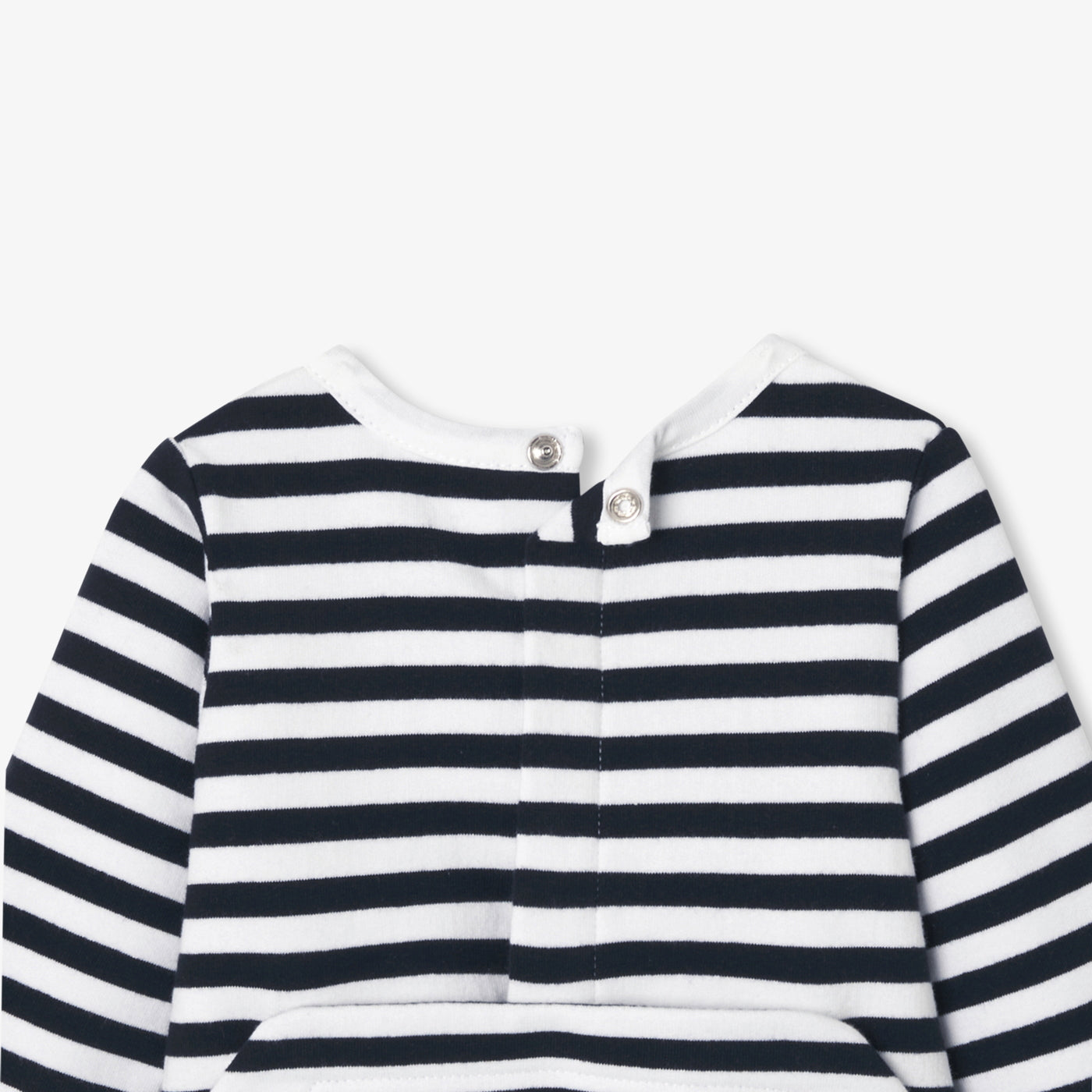 Baby boy pyjamas in striped fleece