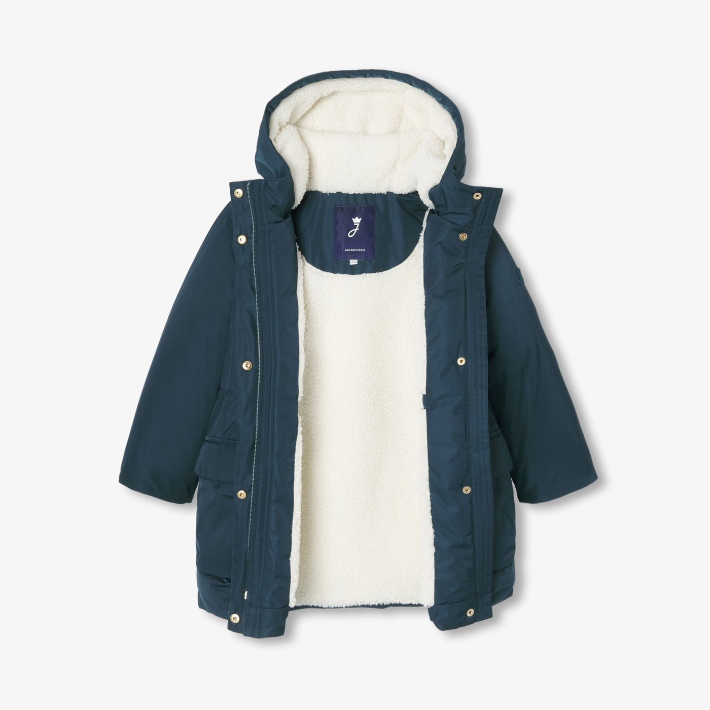Girl sherpa-lined parka