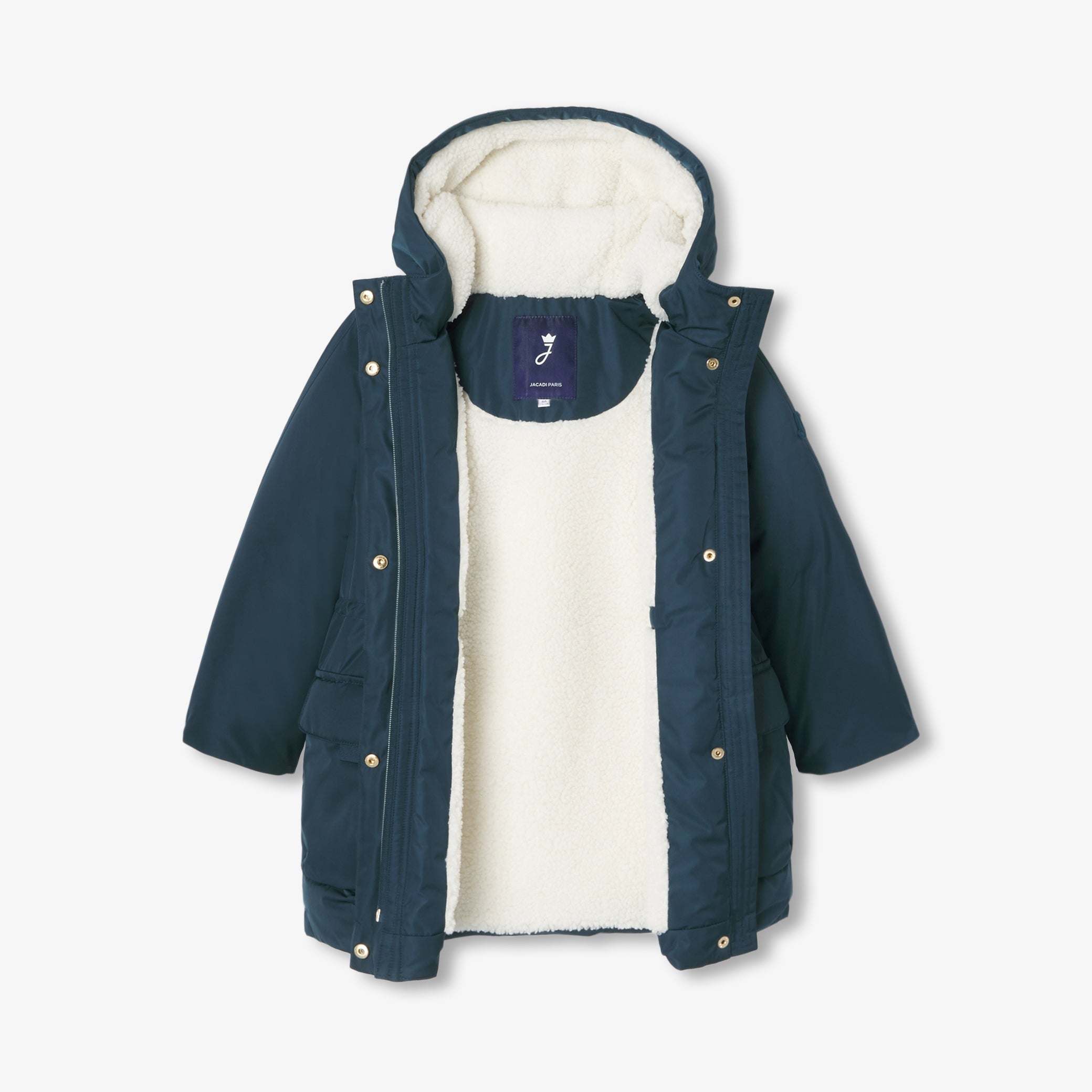Girl sherpa-lined parka