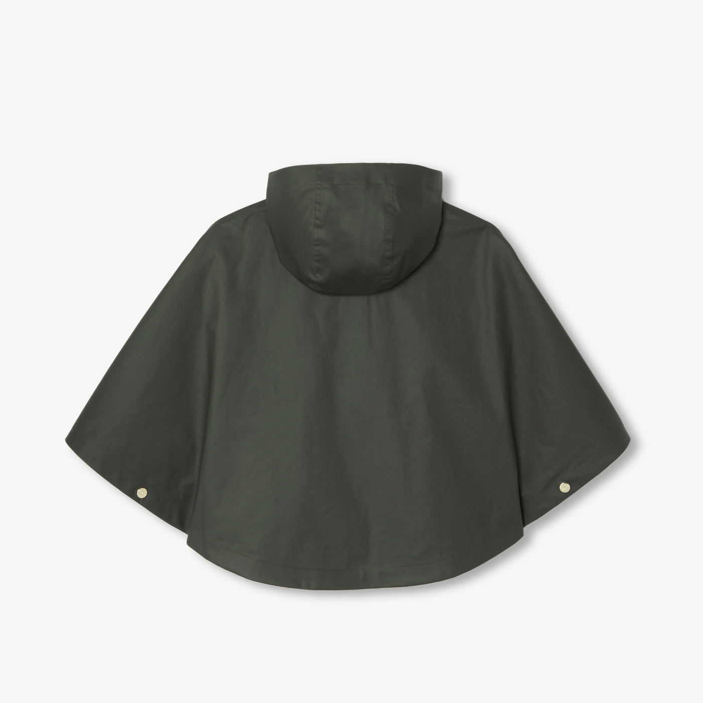Girl cape in coated fabric